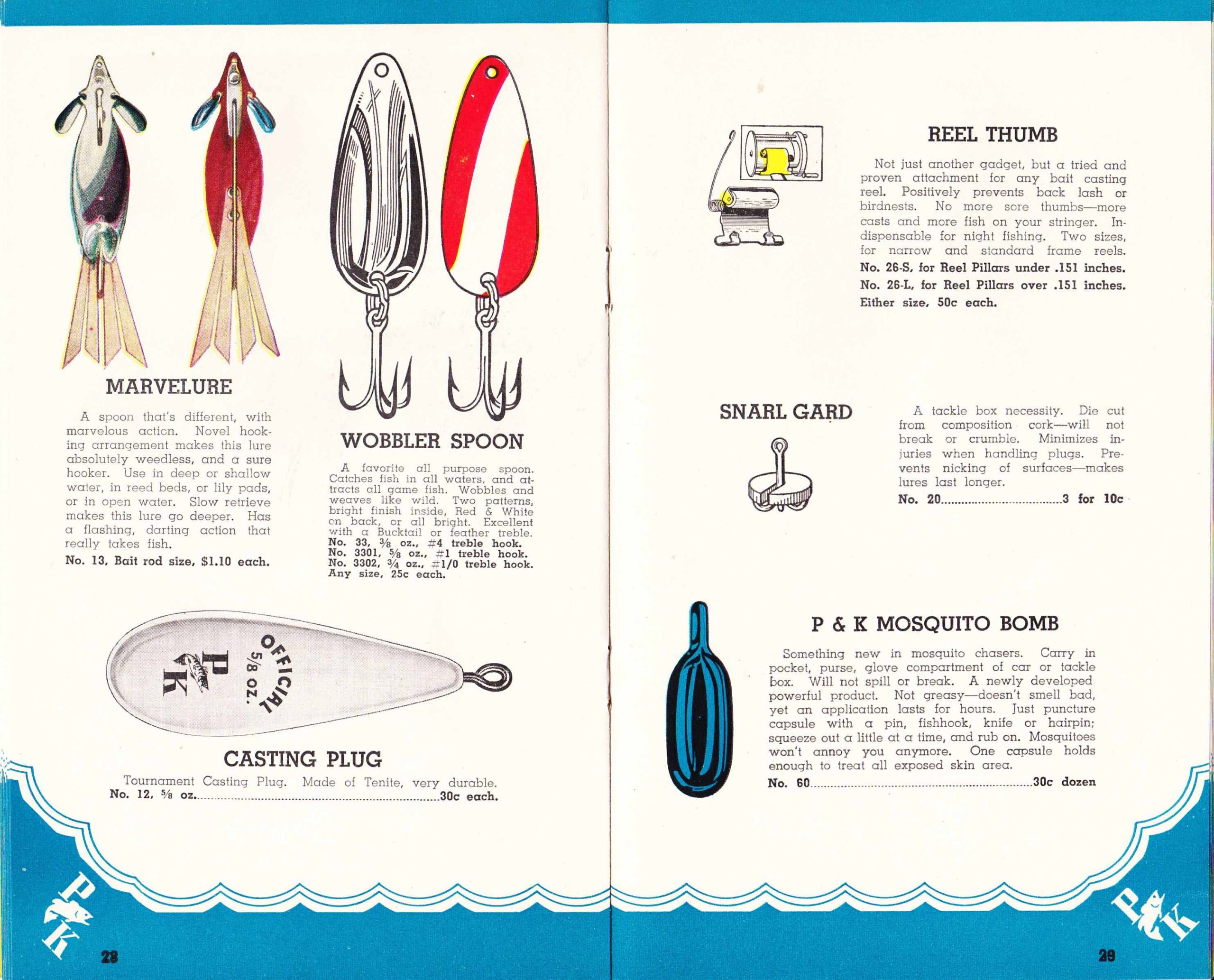 P&K Catalog Pages 28 and 29 1947 P&K Catalog Pages 28 and 29