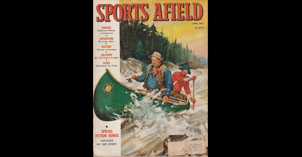 Sports Afield, April 1957 - Bass Fishing Archives Old Bass Magazines