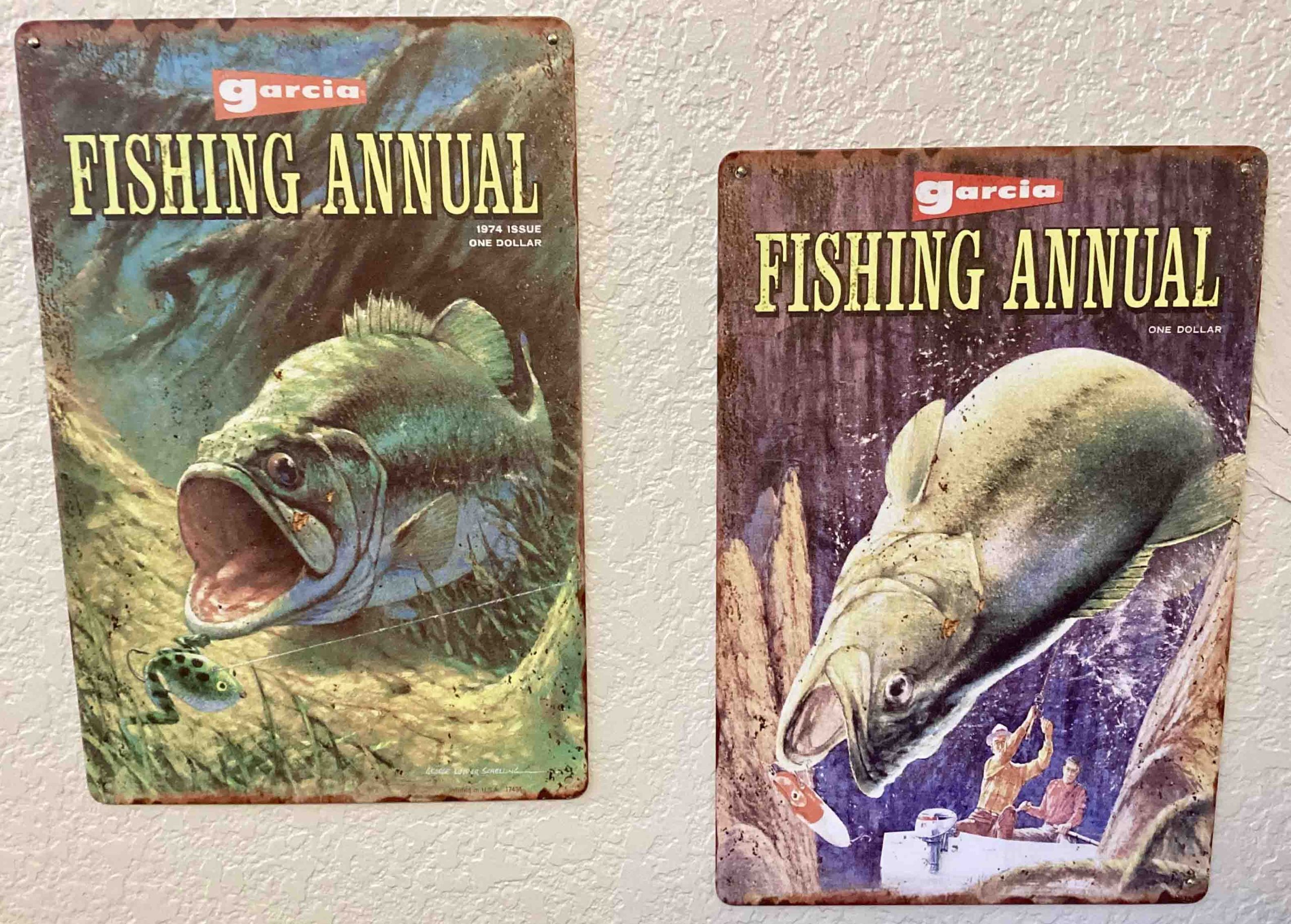 Garcia pêche annuel 1974 catalogue et magazine cannes moulinets MZ6