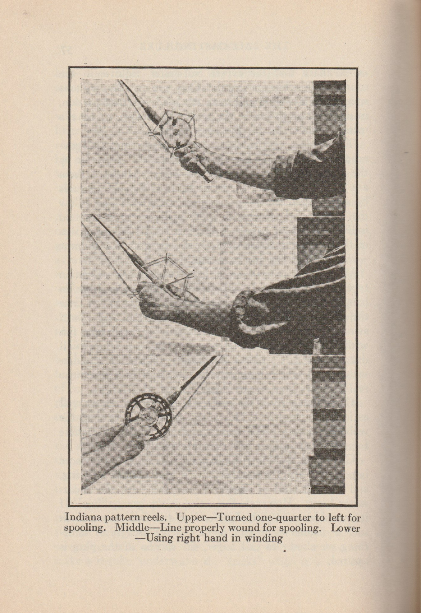 Bait Casting, by Sheridan R. Jones. Indiana Pattern Reels, one of two such image pages.
