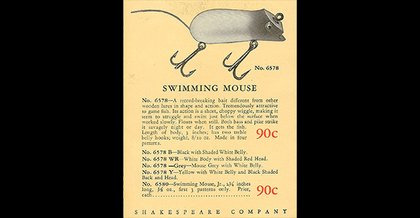 The Shakespeare Swimming Mouse Part 1 - Bass Fishing Archives