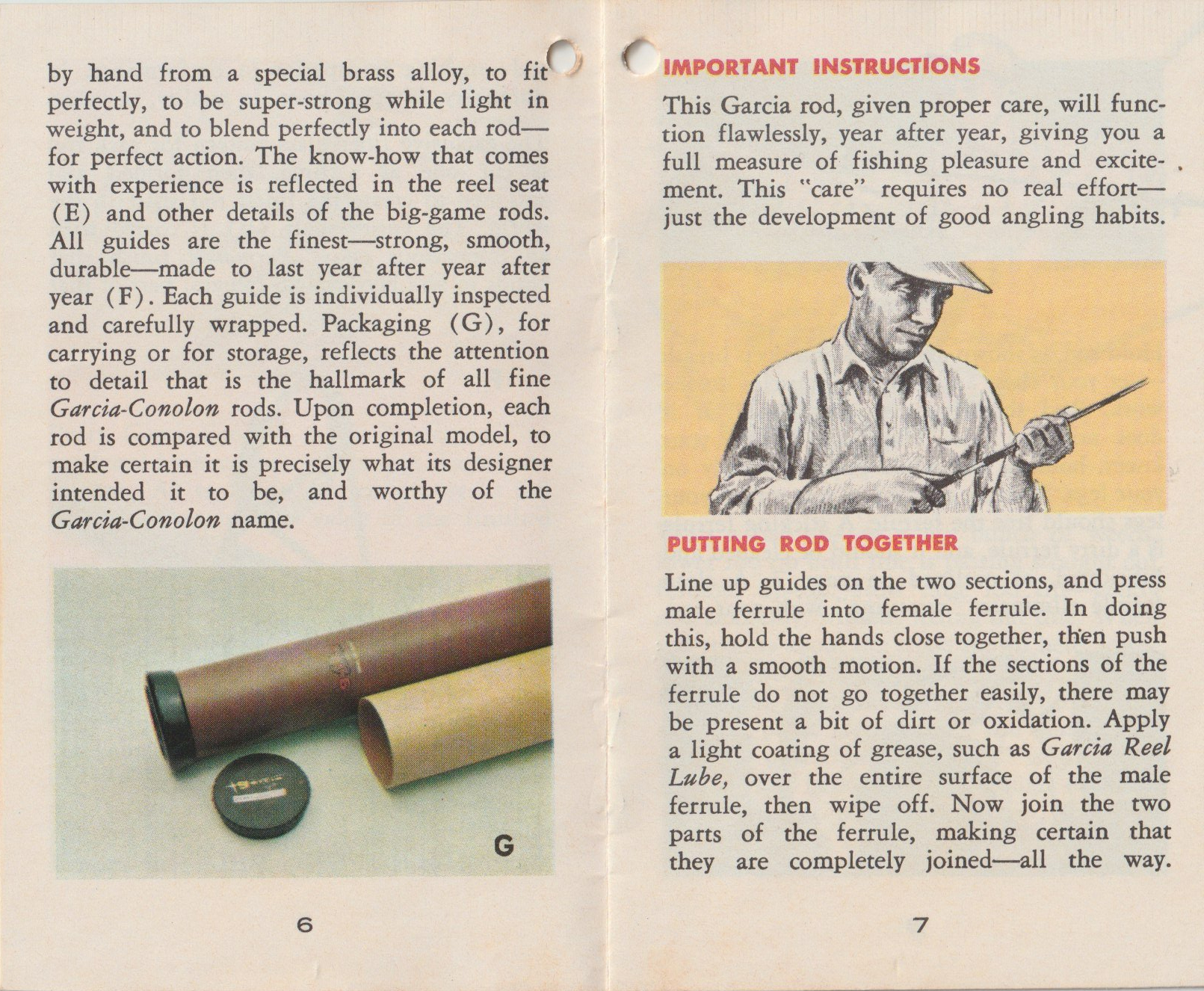 Garcia Conolon Fishing Rod Brochure - Bass Fishing Archives Memorabilia