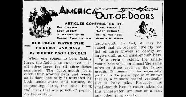 Robert Page Lincoln – America Out-of-Doors