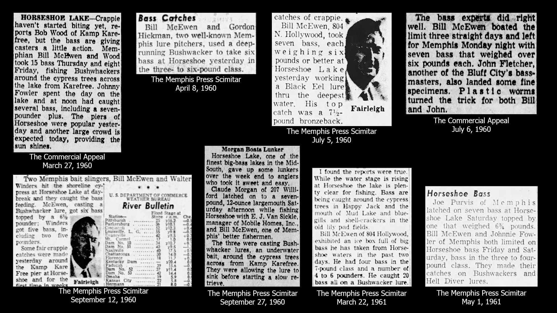 Bill McEwen Reports 1960-1961 Fishing reports of Bill McEwen from 1960 through 1961. Image Terry Battisti.