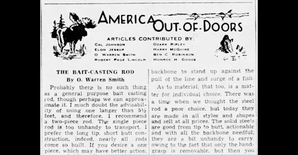 America Out-of-Doors – O.W. Smith