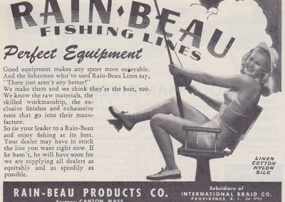 Rain-Beau Products Ad Hunting and Fishing September 1945. Image Terry Battisti.