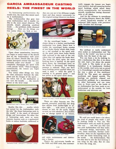 The mechanics behind Ambassadeur Reels. 1967 Garcia Fishing Annual. Image Terry Battisti.