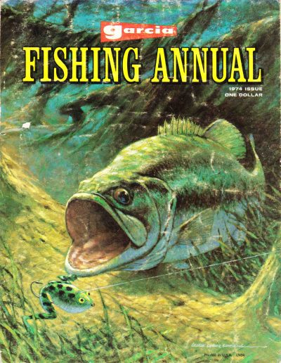 The cover of the 1974 Garcia Fishing Annual. Image Terry Battisti.
