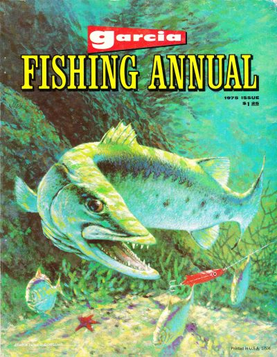 The cover of the 1975 Garcia Fishing Annual. Image Terry Battisti.