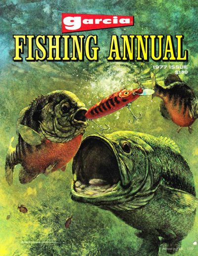 The cover of the 1977 Garcia Fishing Annual. Image Terry Battisti.