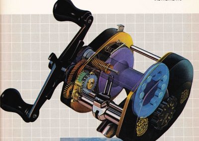 Garcia ad from the May-June 1983 issue of Bassmaster Magazine featuring the new Ultra Mag Reel. Image Terry Battisti.