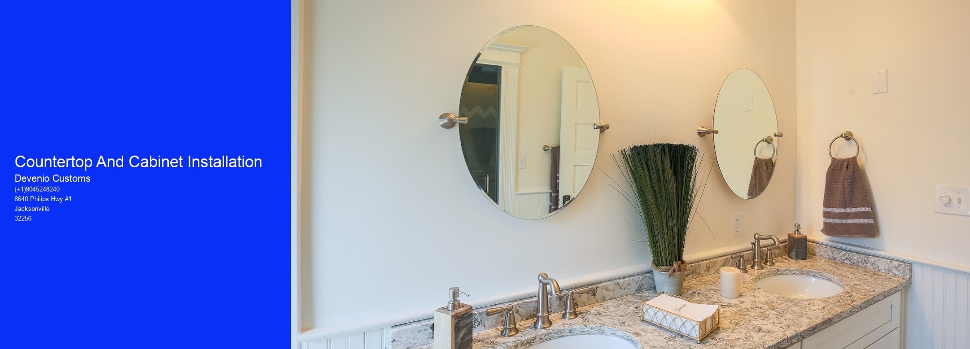 Countertop And Cabinet Installation