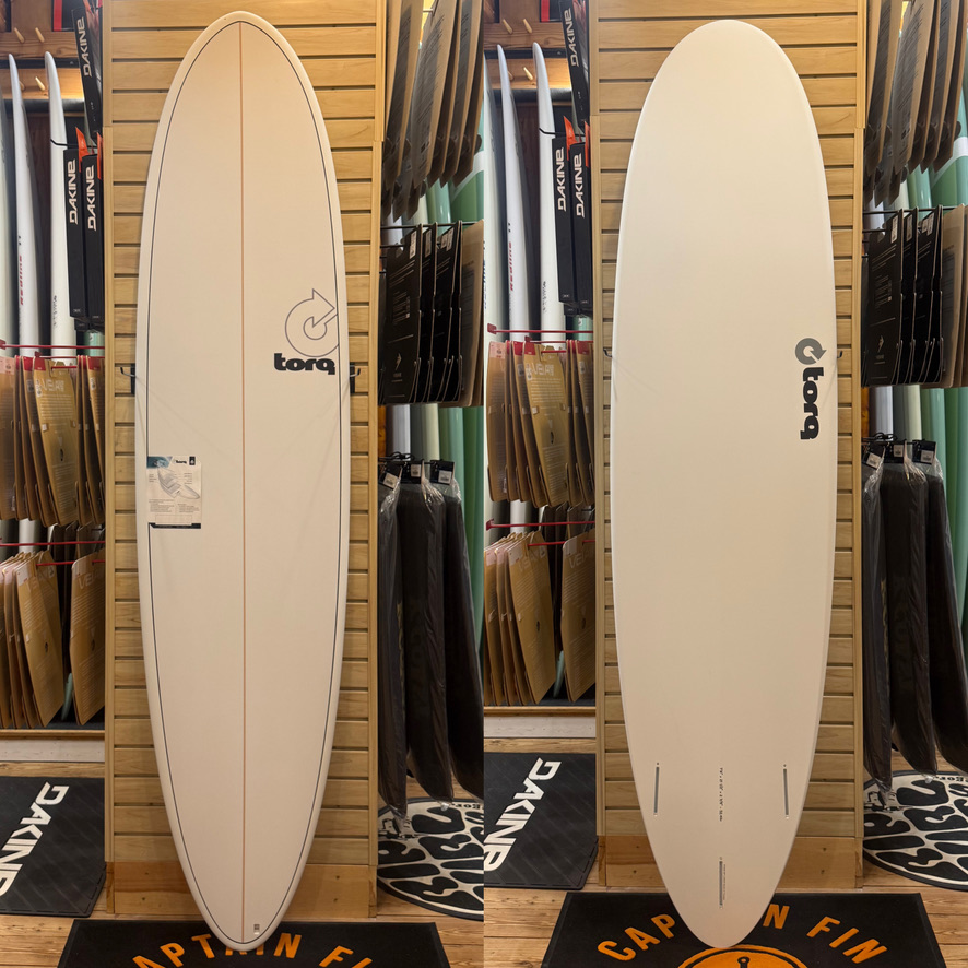7'6 Fun Pinline (white)  surfboard top photo