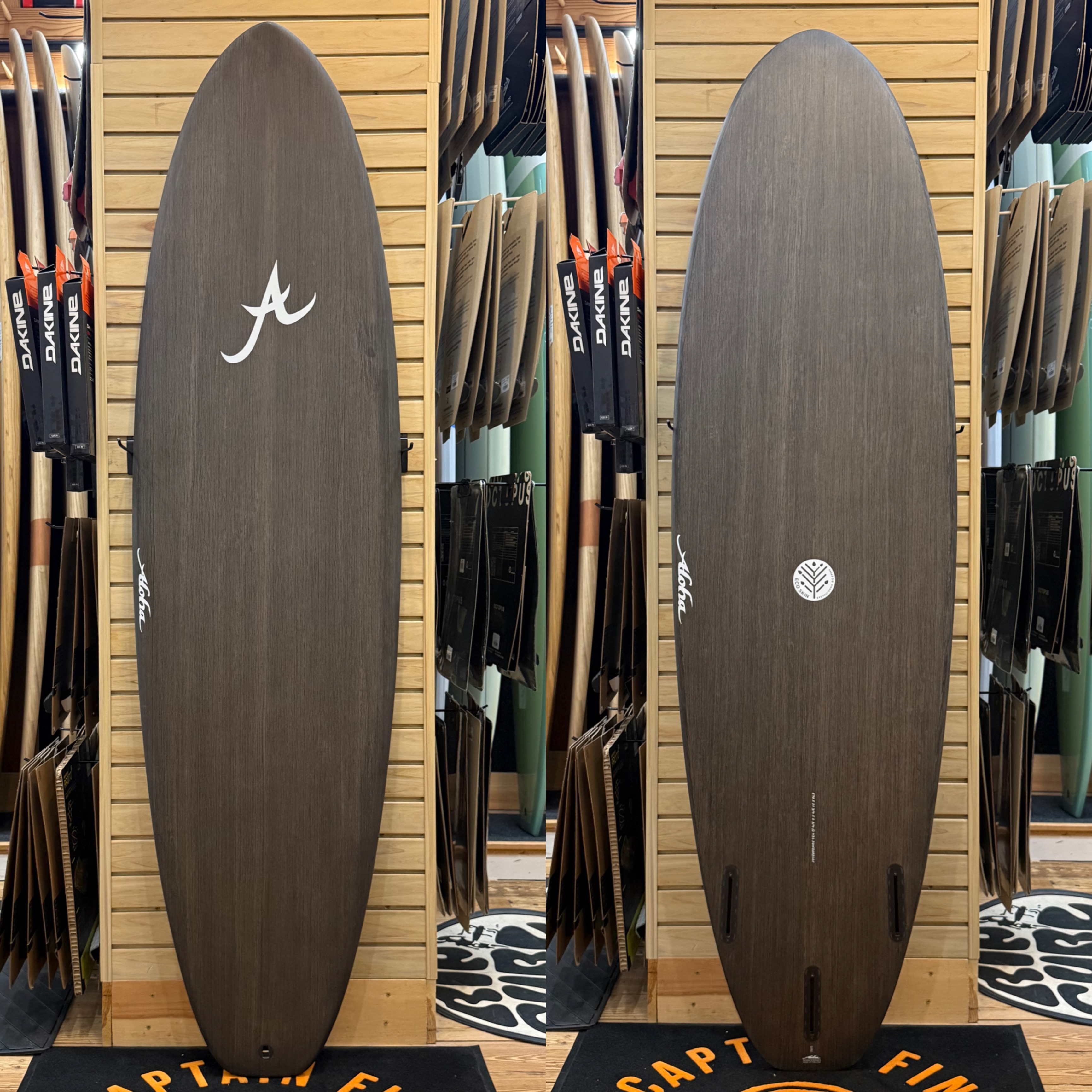 6'4 Skegg Ecoskin surfboard top photo