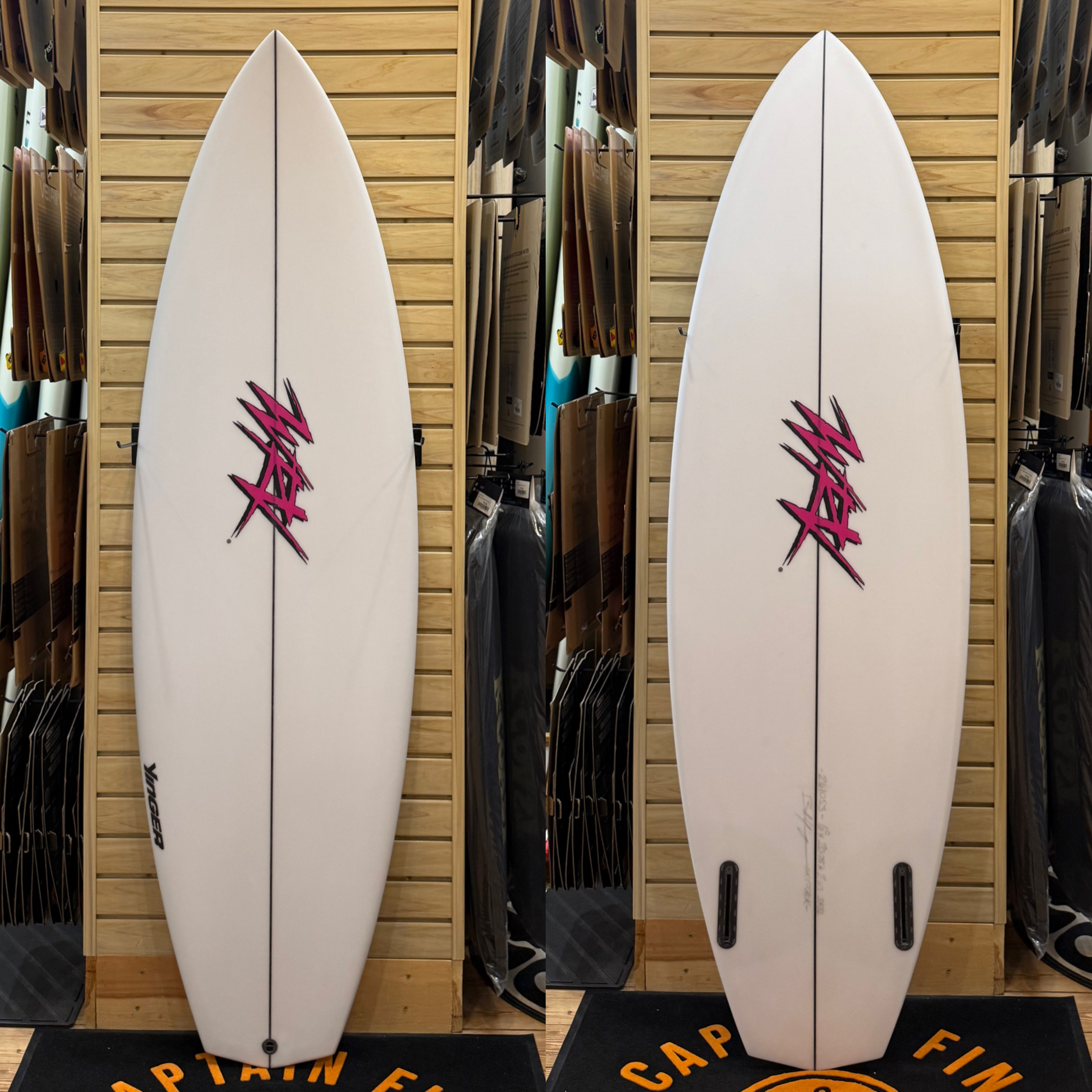 6'0 Yinger Skip Jack  surfboard top photo