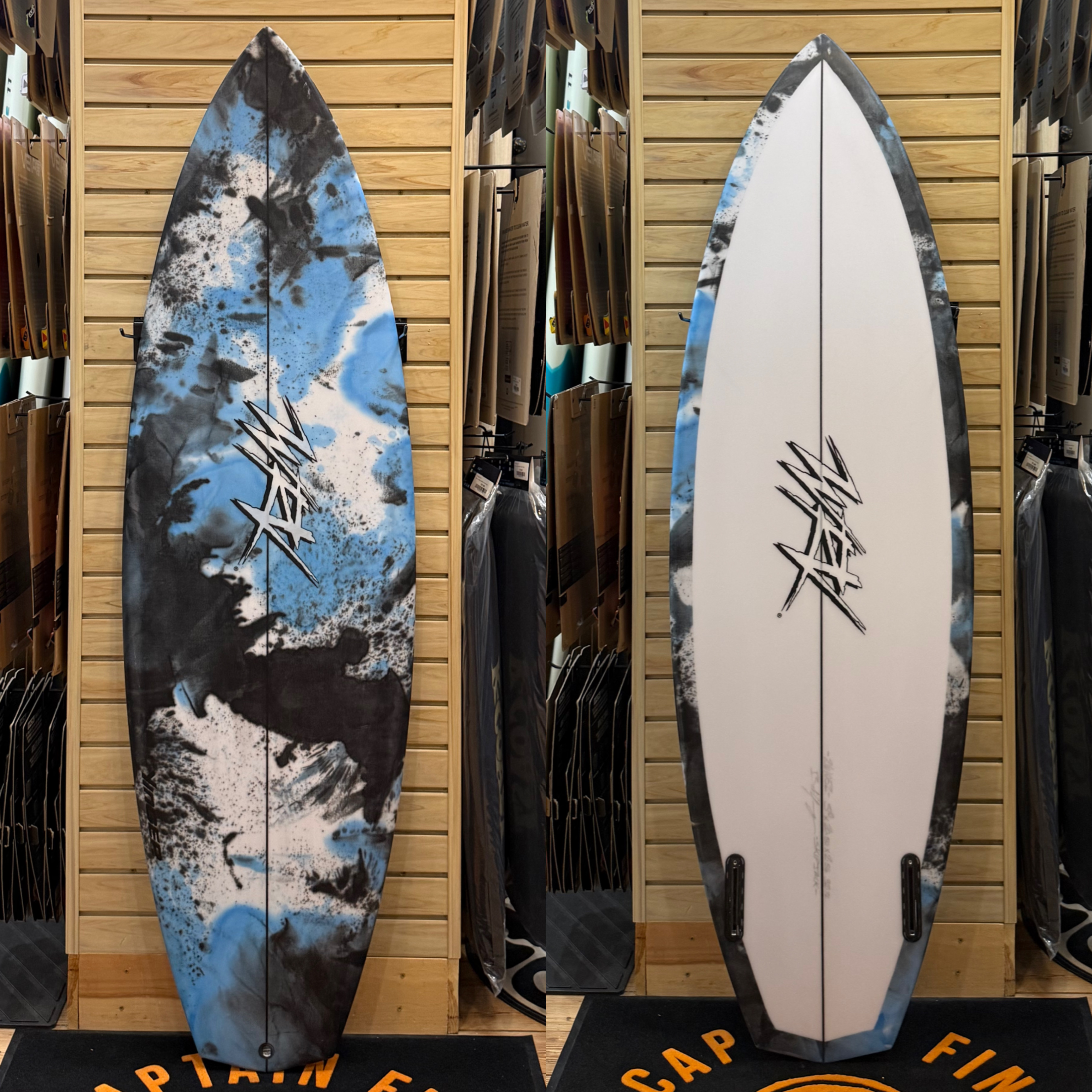 5'10 Yinger Skip Jack  surfboard top photo