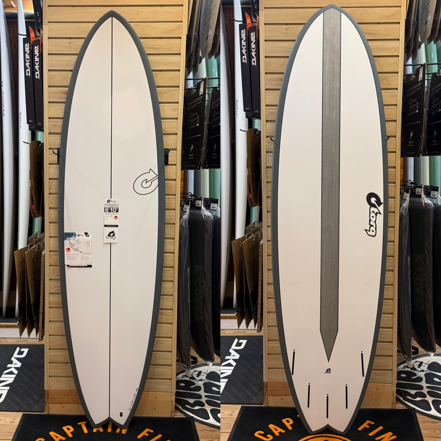 6'10 Fish Carbon Strip (graph rail) surfboard top photo