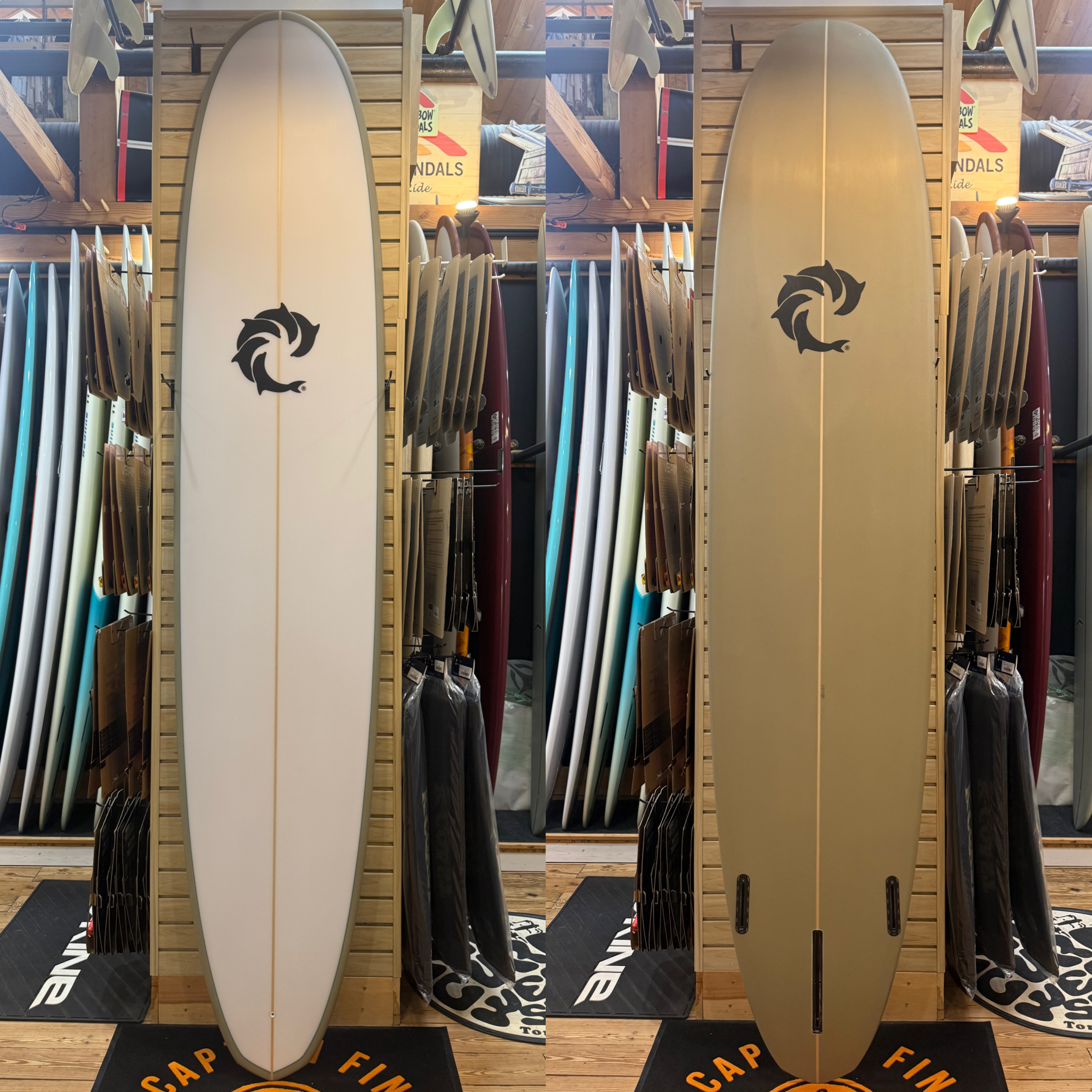 9'0 Peterson  surfboard top photo