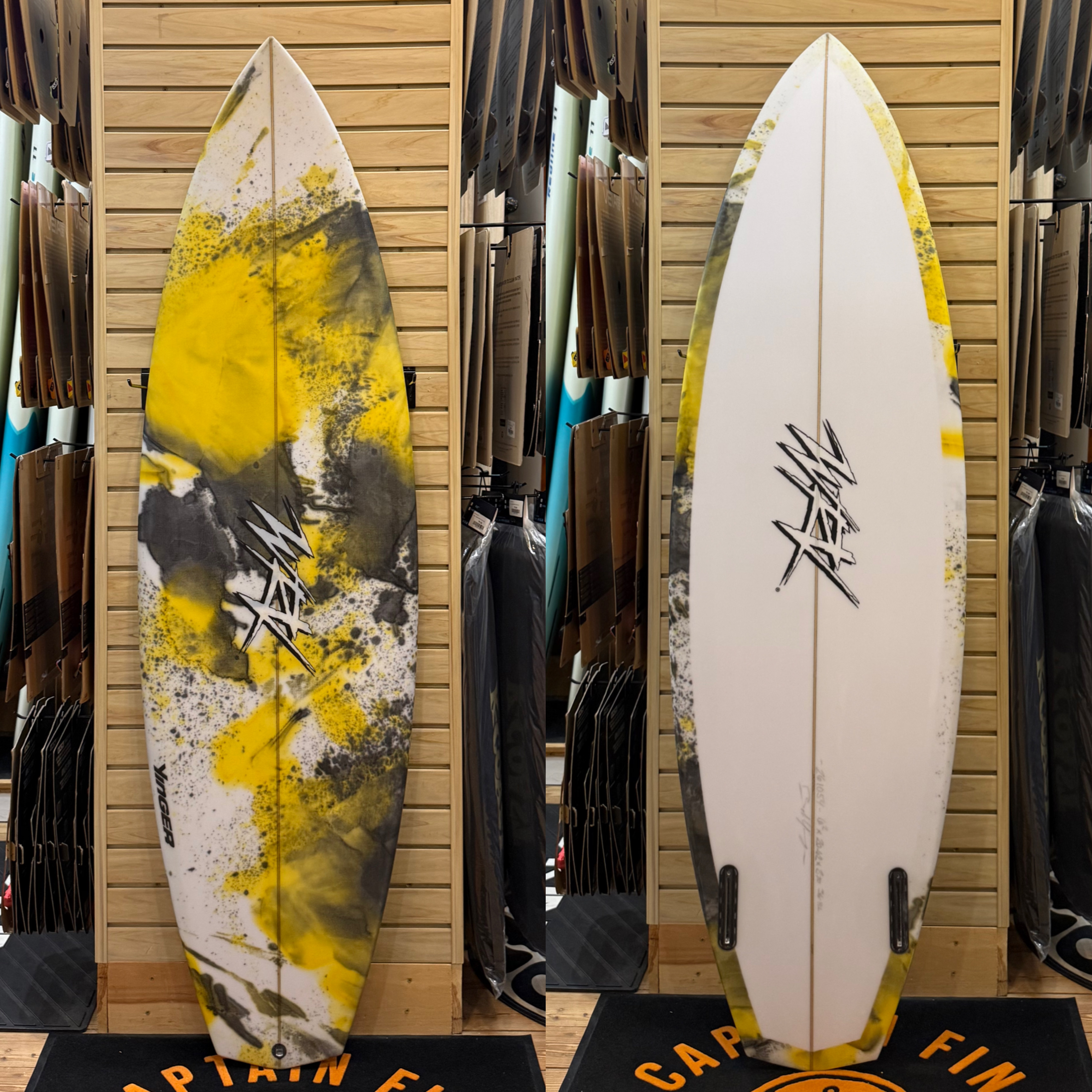 6'2 Yinger Skip Jack  surfboard top photo