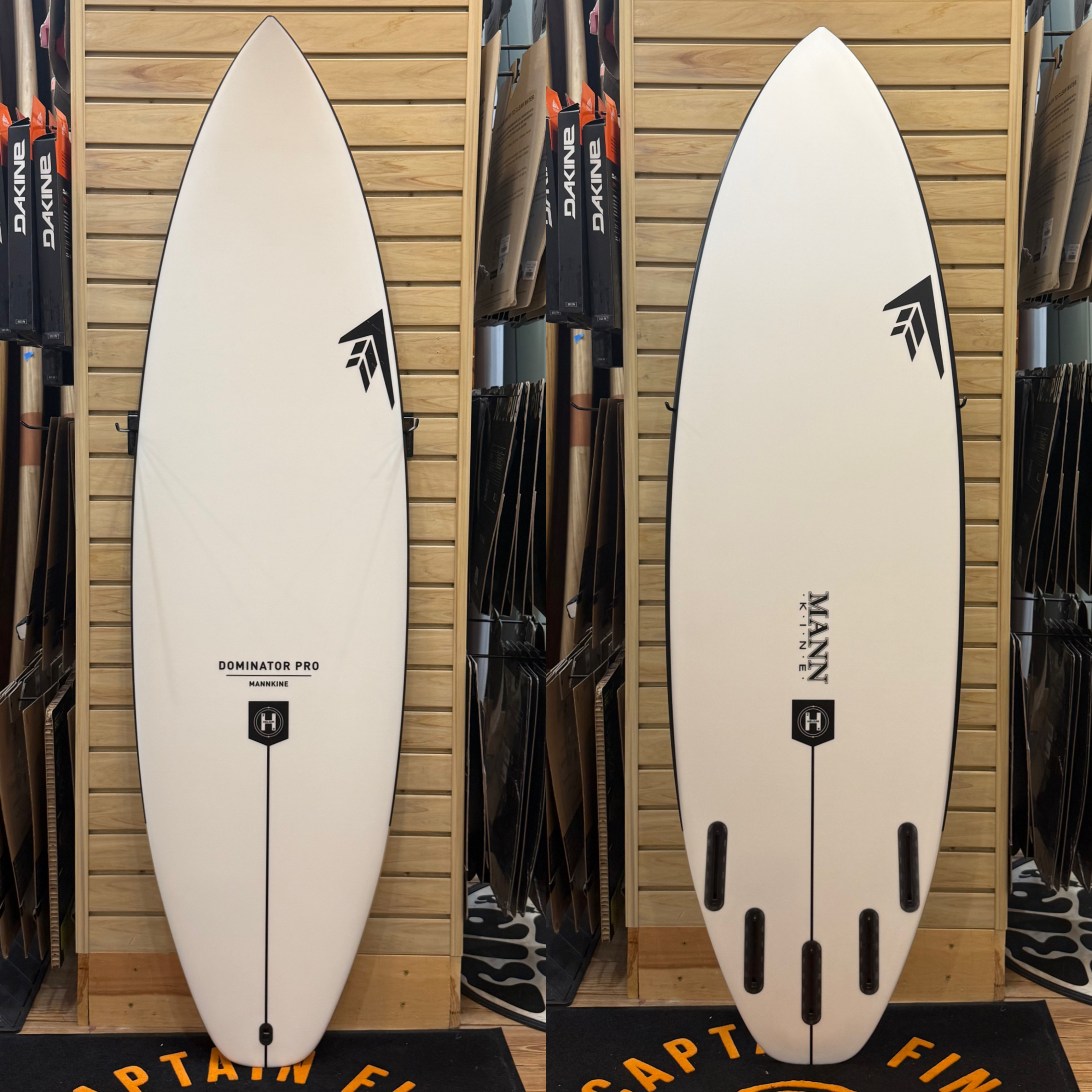 5'10 Dominator Pro surfboard top photo