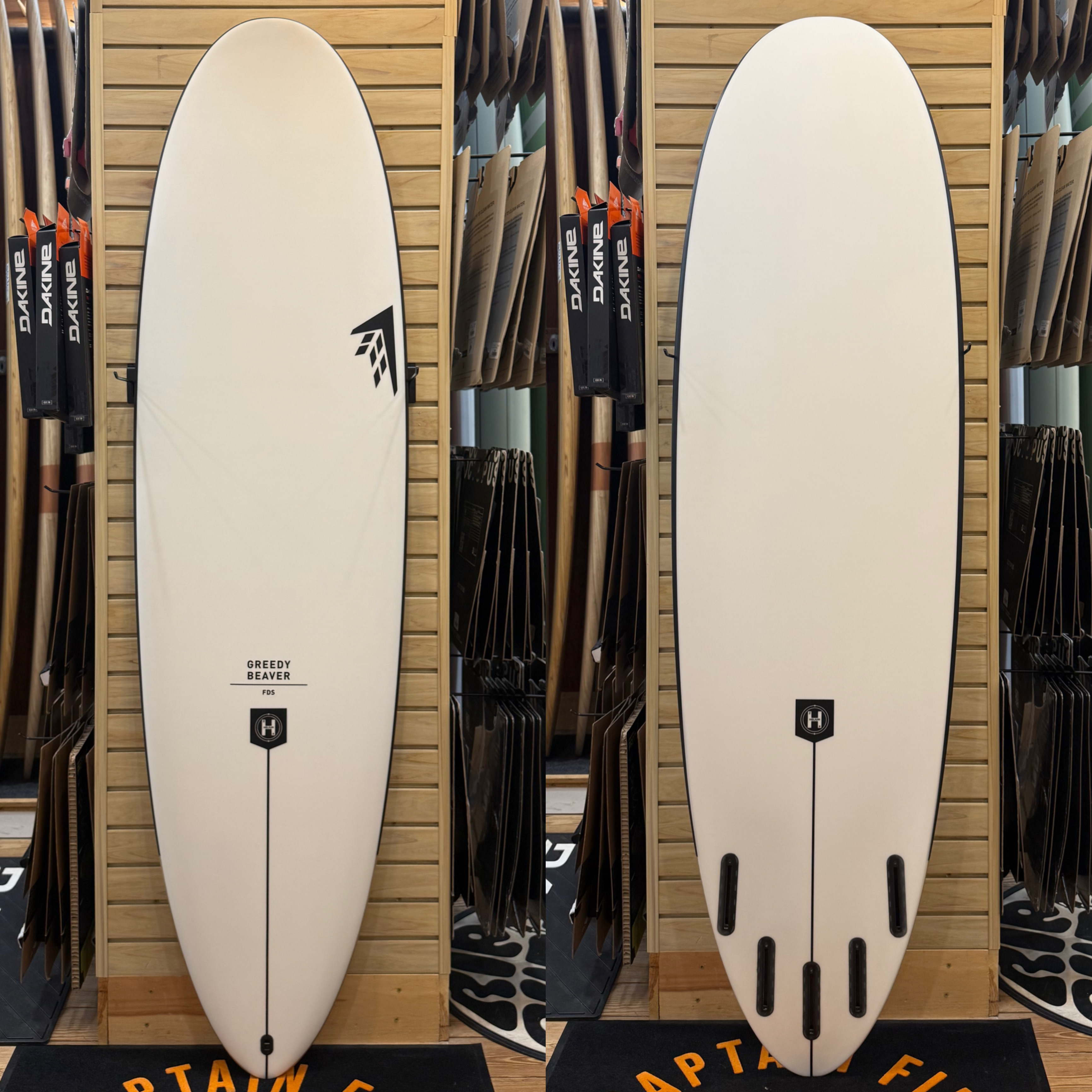 6'6 Greedy Beaver  surfboard top photo