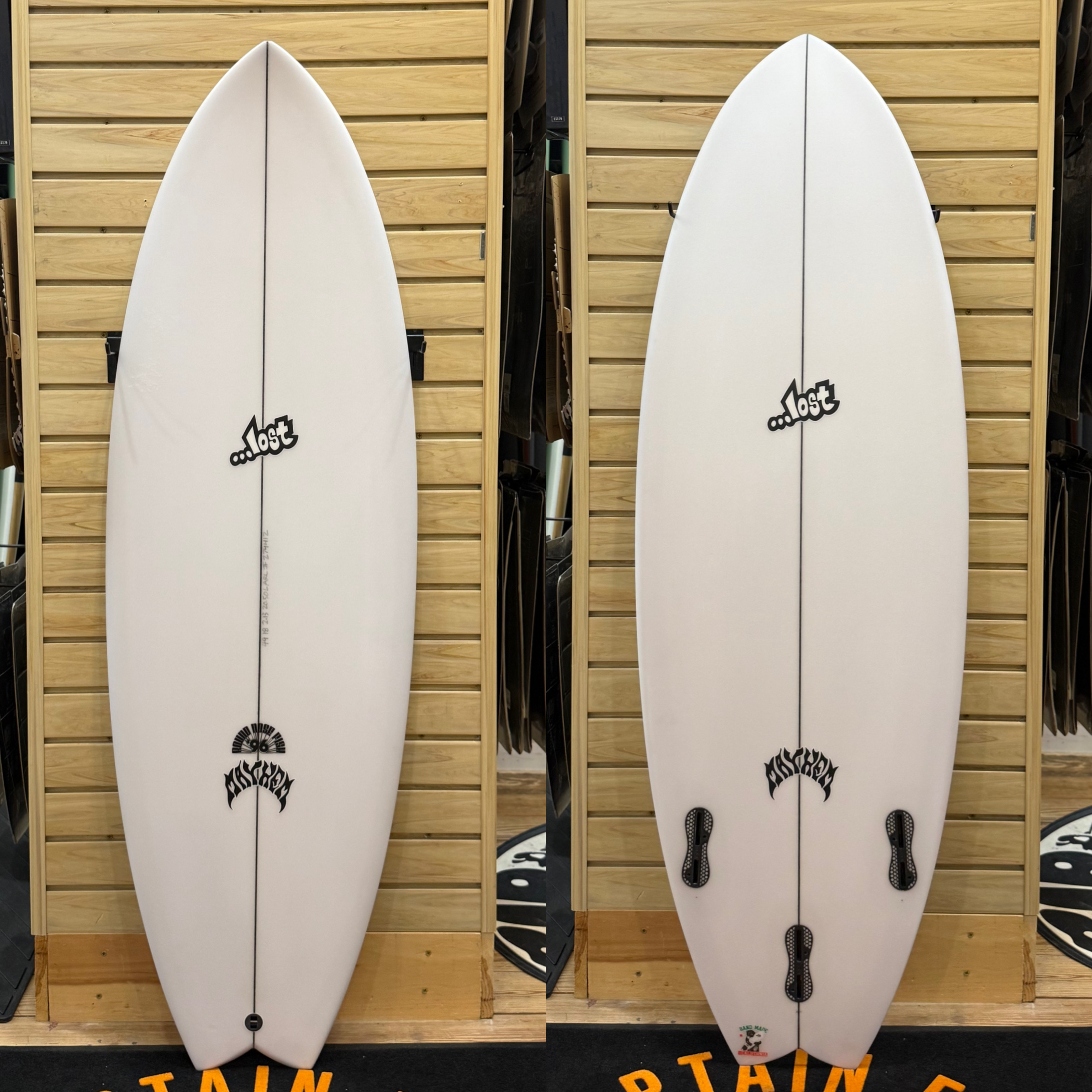 5'6 Round Nose Fish  surfboard top photo