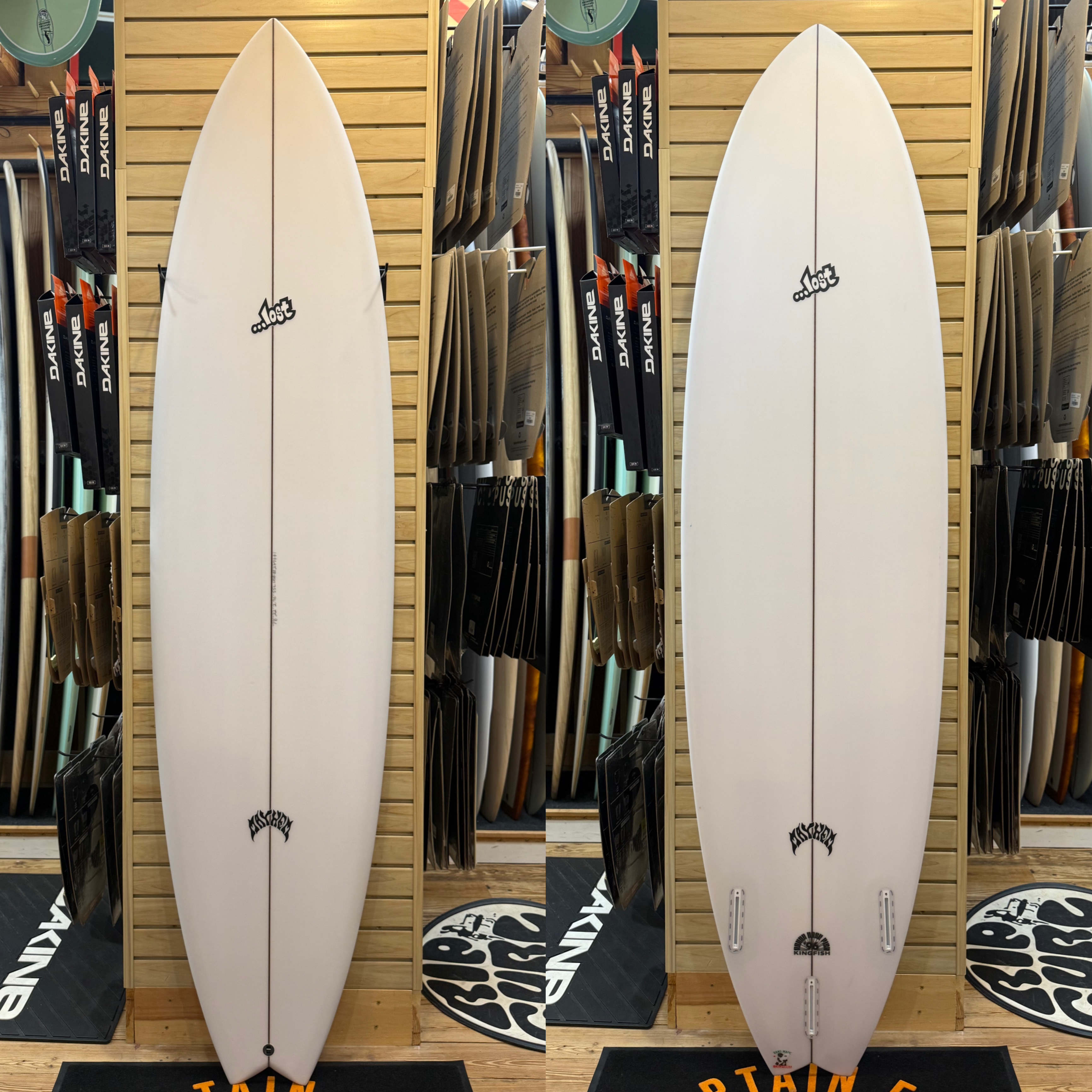 6'6 RNF '96 Kingfish surfboard top photo