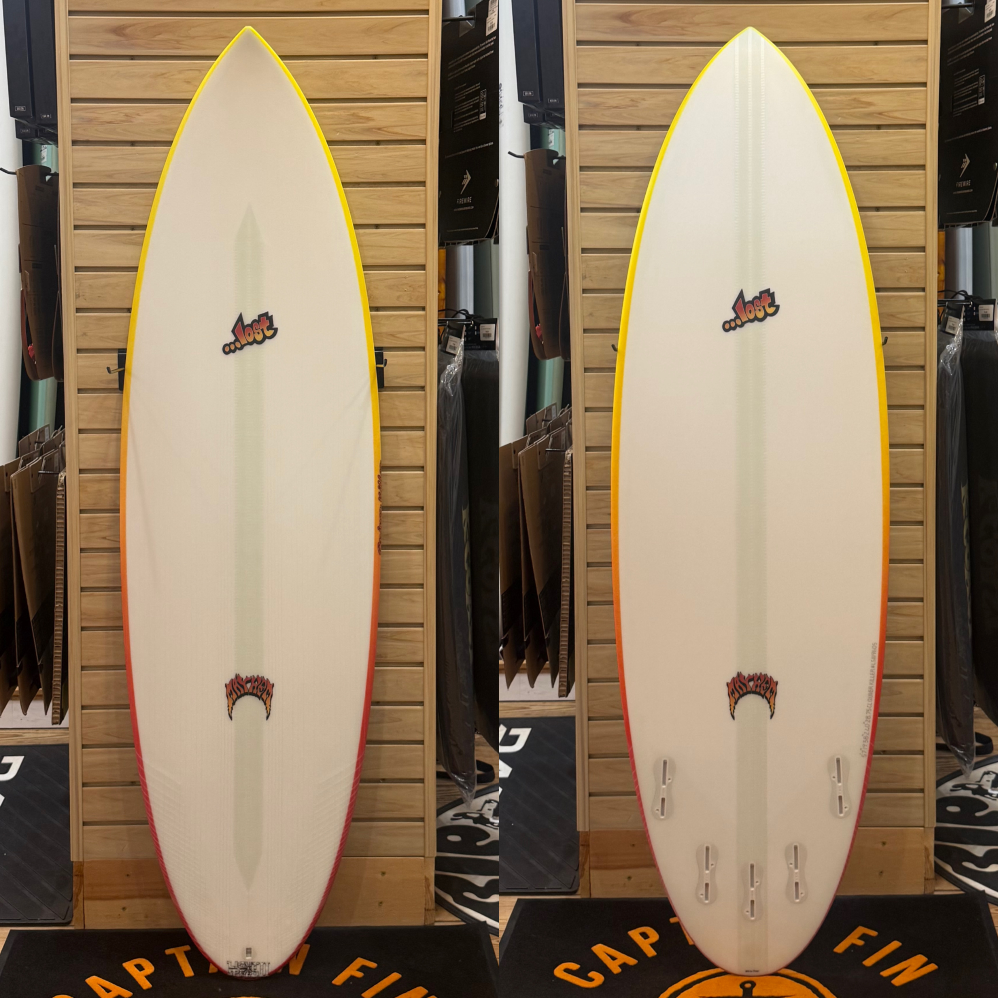 5'7 Quiver Killer  surfboard top photo