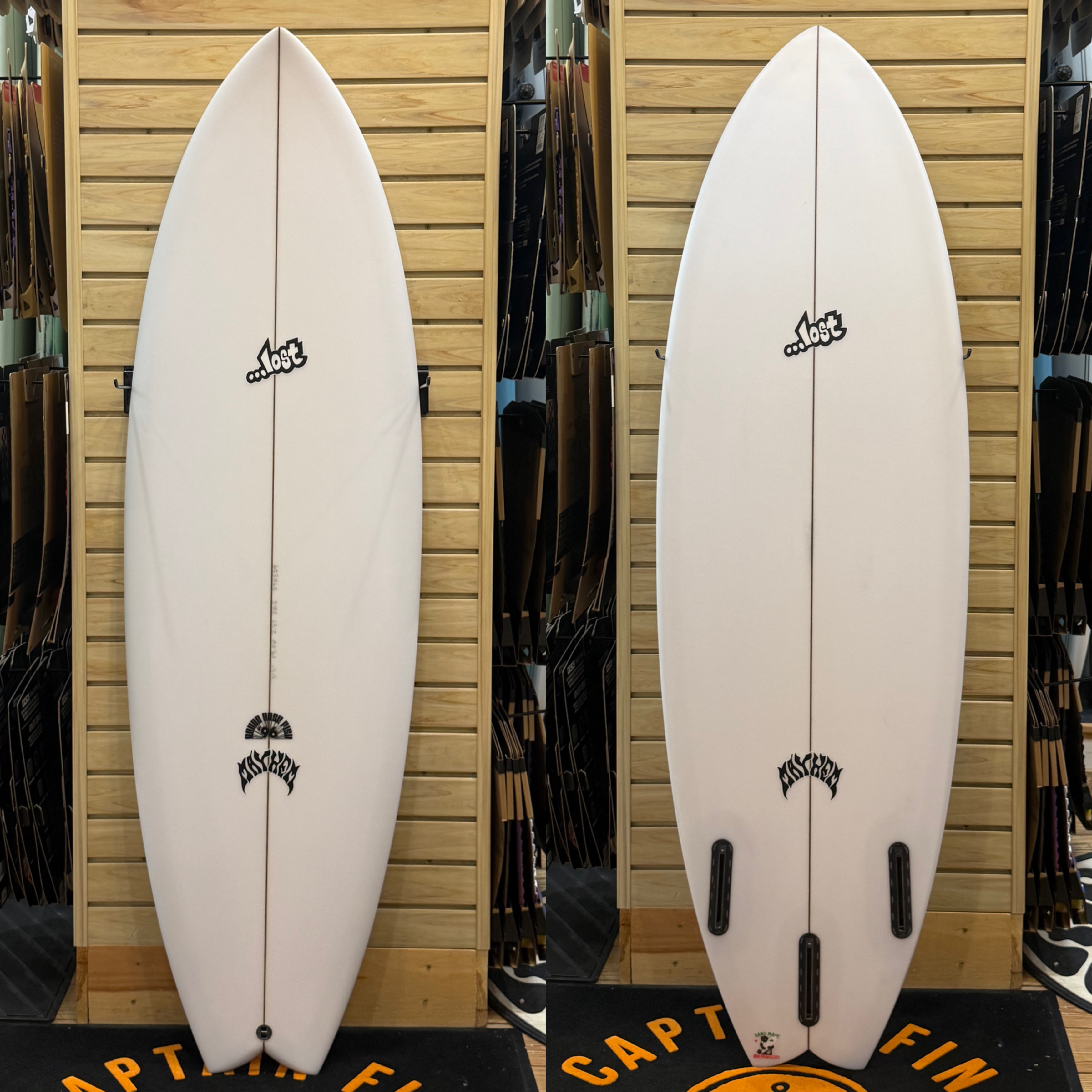 5'5 Round Nose Fish  surfboard top photo