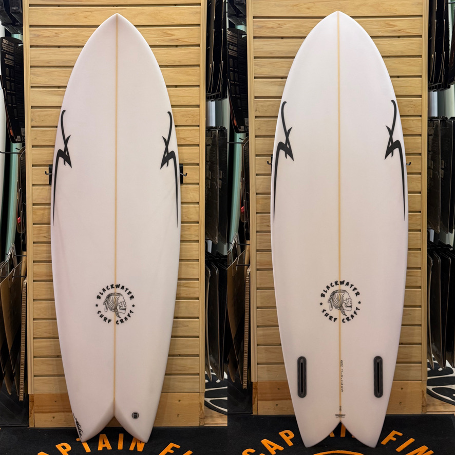 5'4 Keel PU Clear surfboard top photo