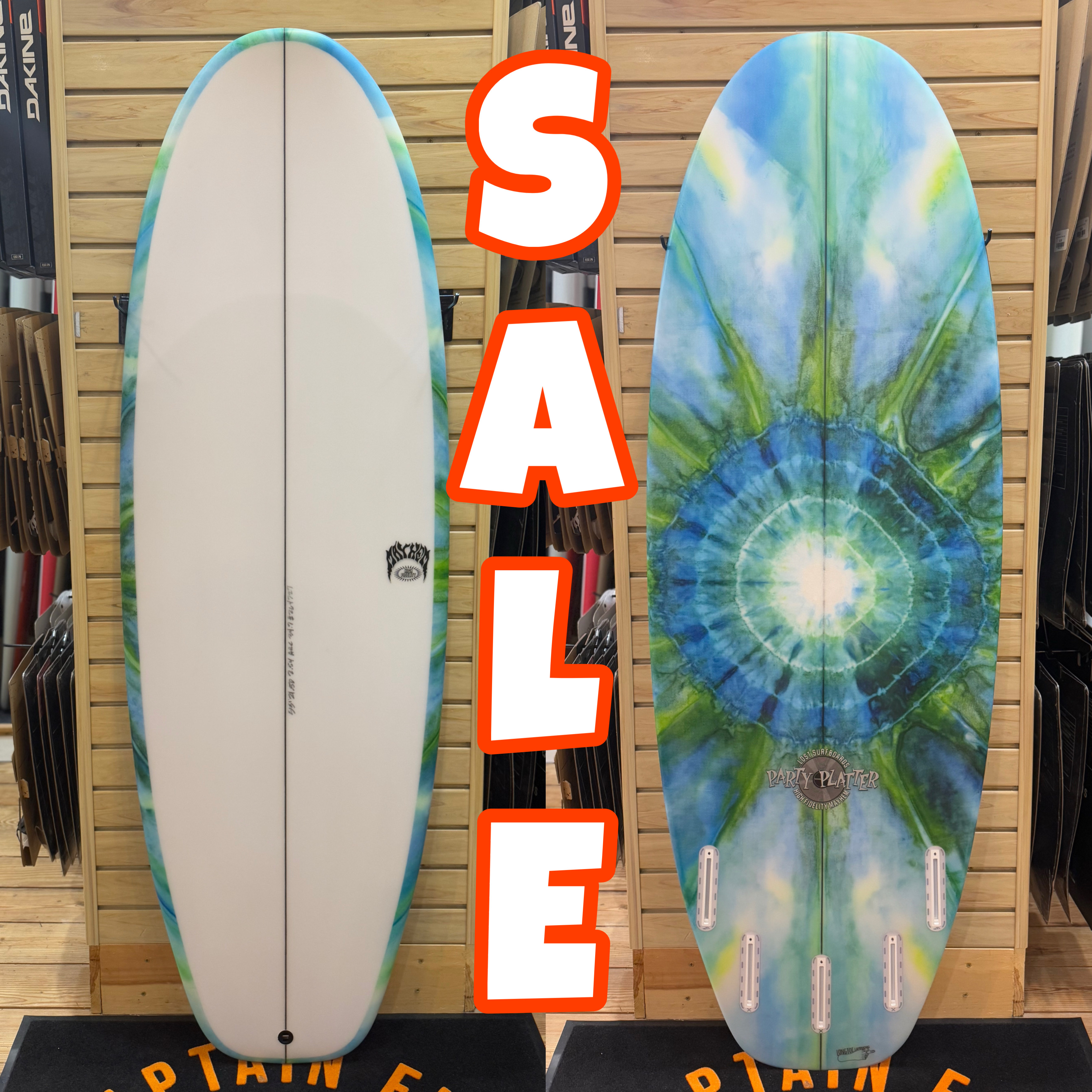 5'5 Party Platter  surfboard top photo