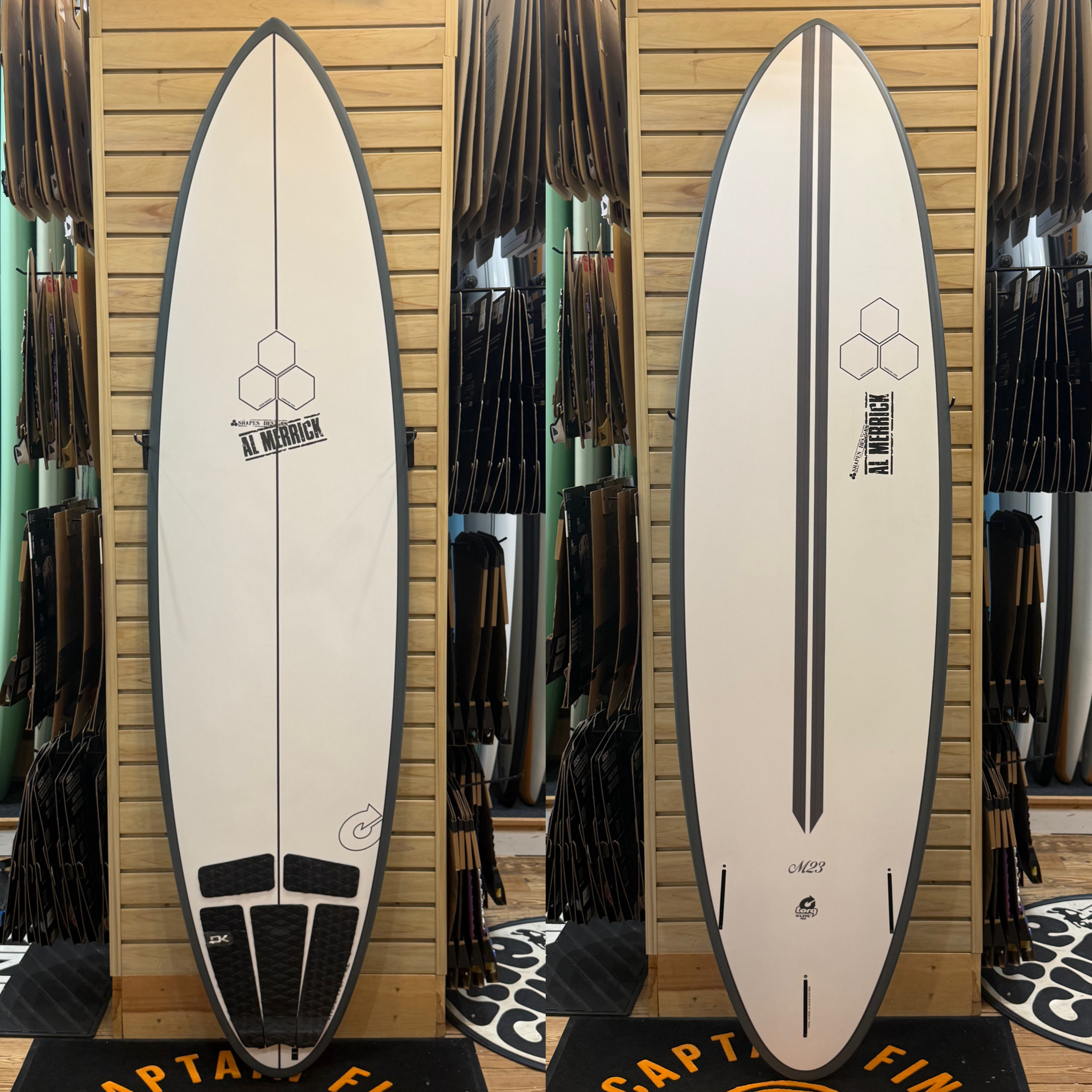 6'8 Torq x Merrick  surfboard top photo