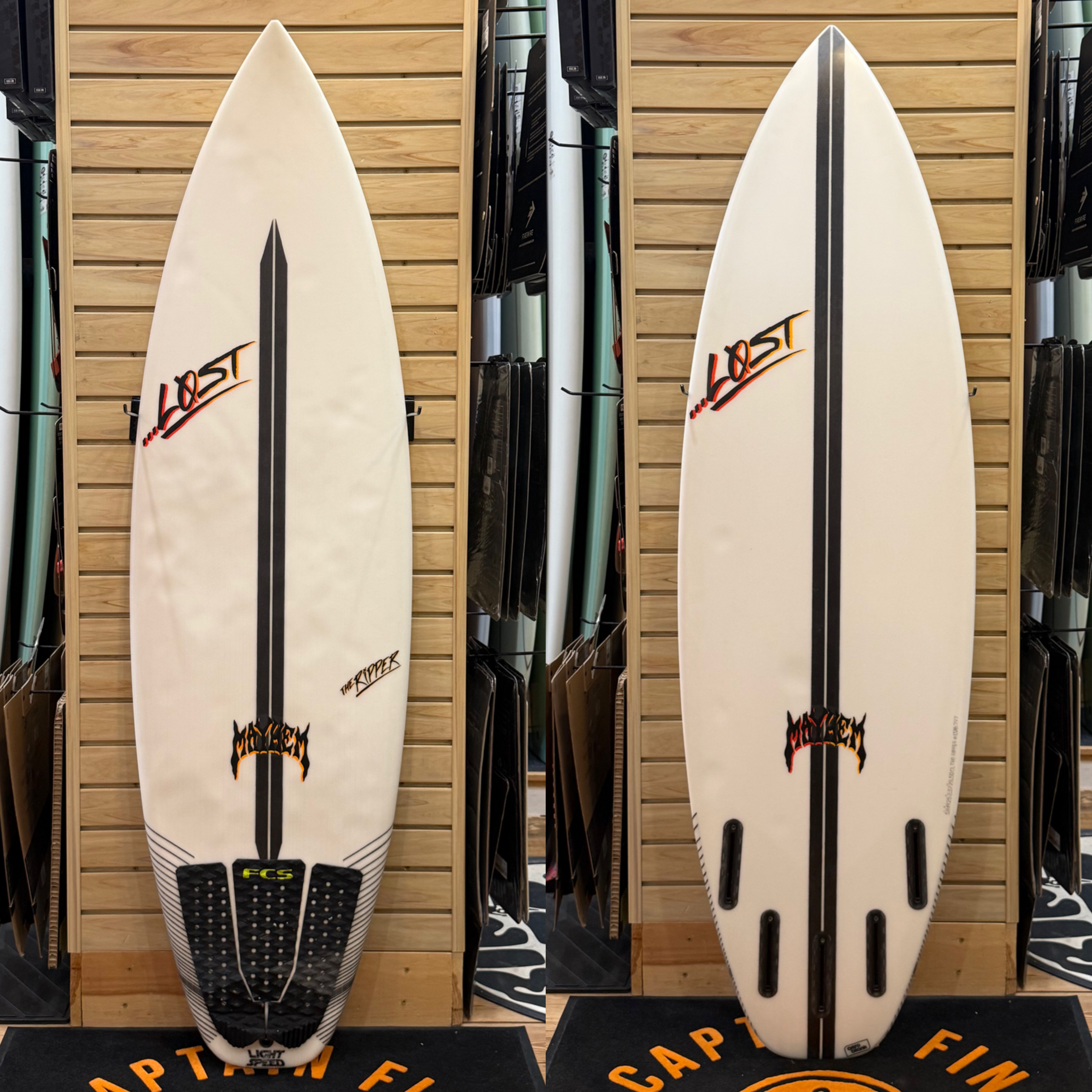 5'8 Ripper (USB) surfboard top photo