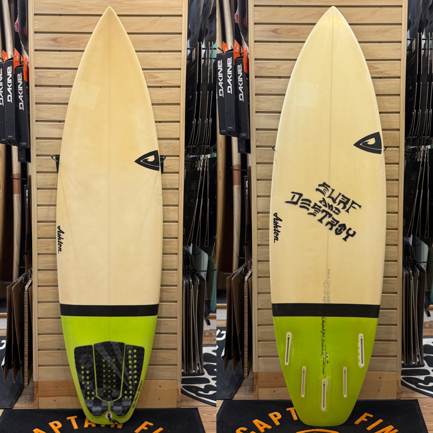 6'0 Ashton surfboard top photo
