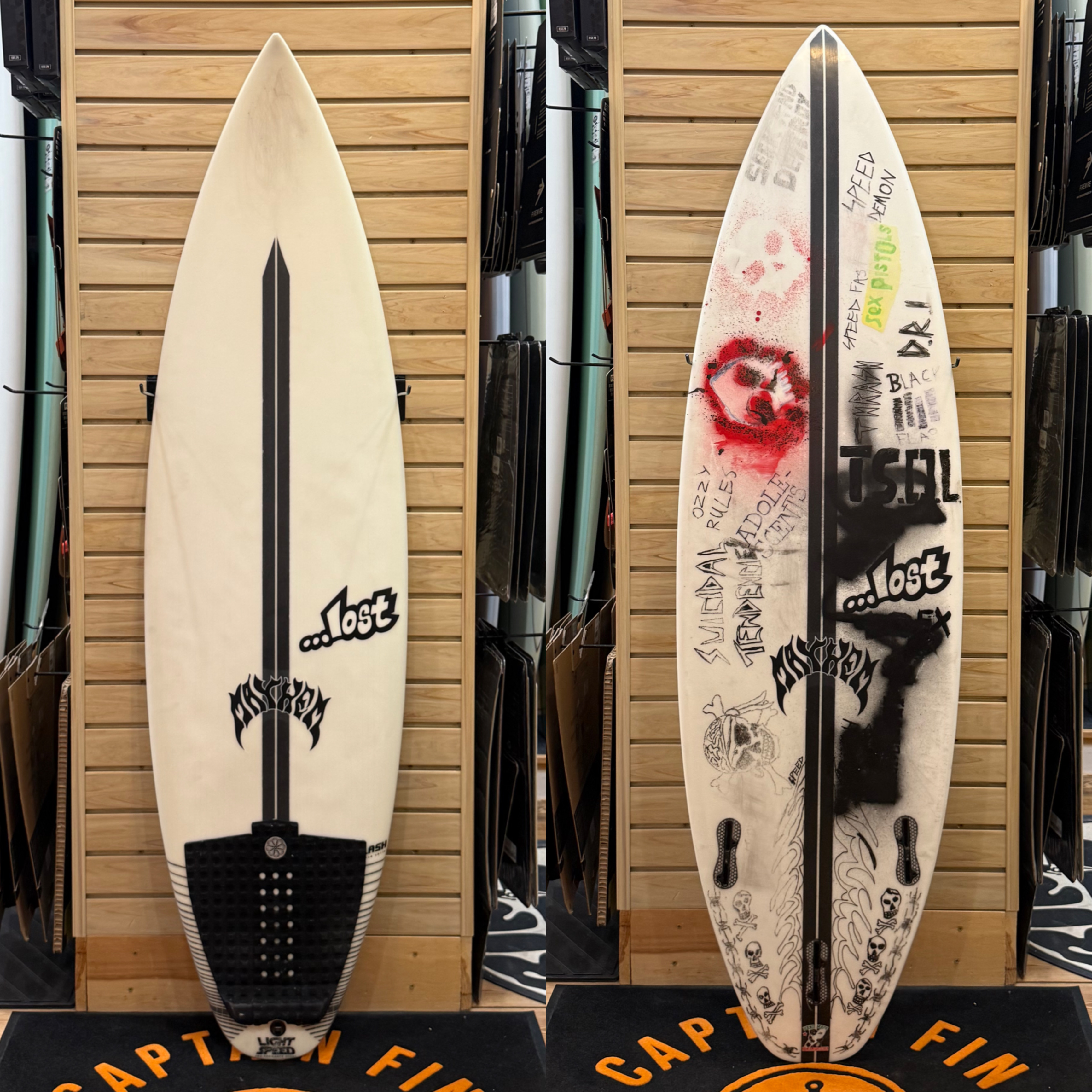 5'6 Lost surfboard top photo