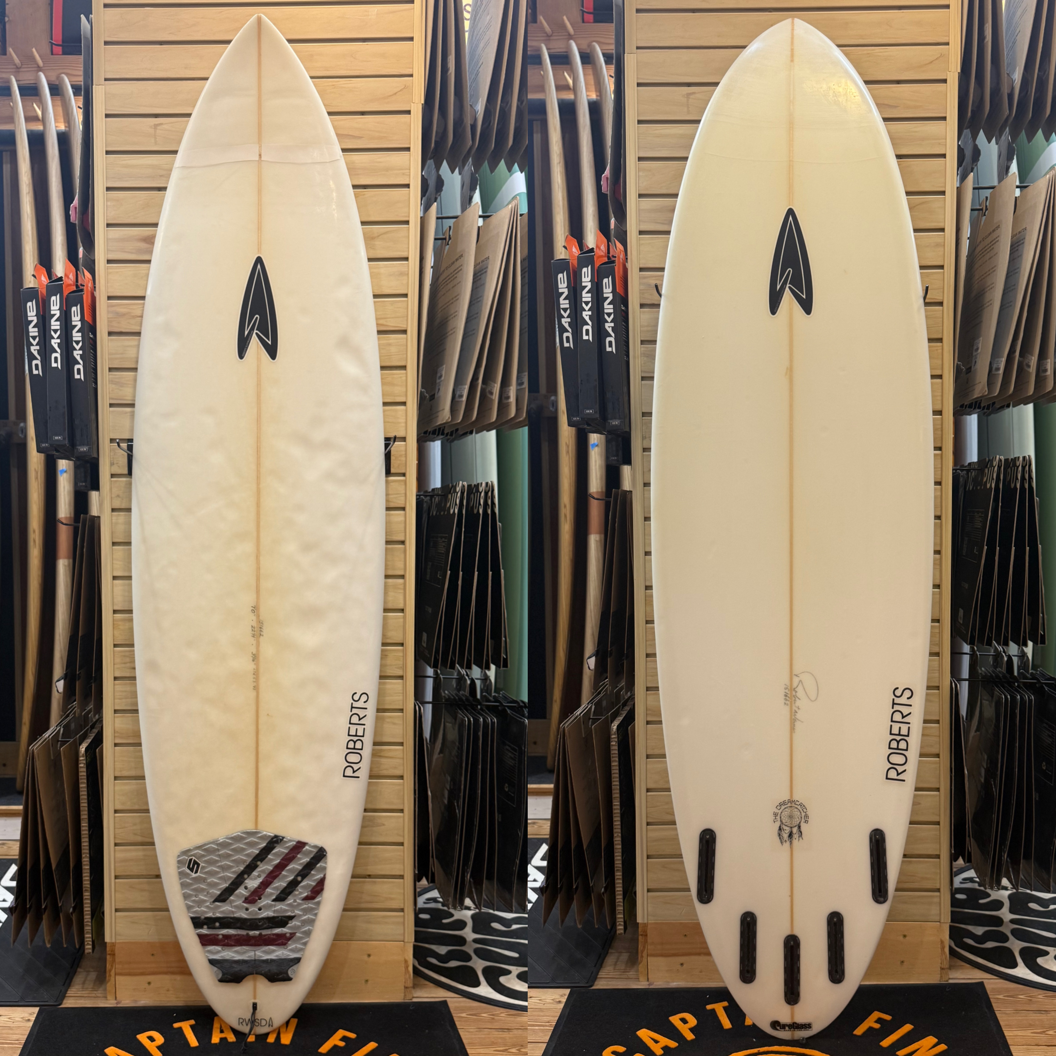 7'0 Roberts  surfboard top photo