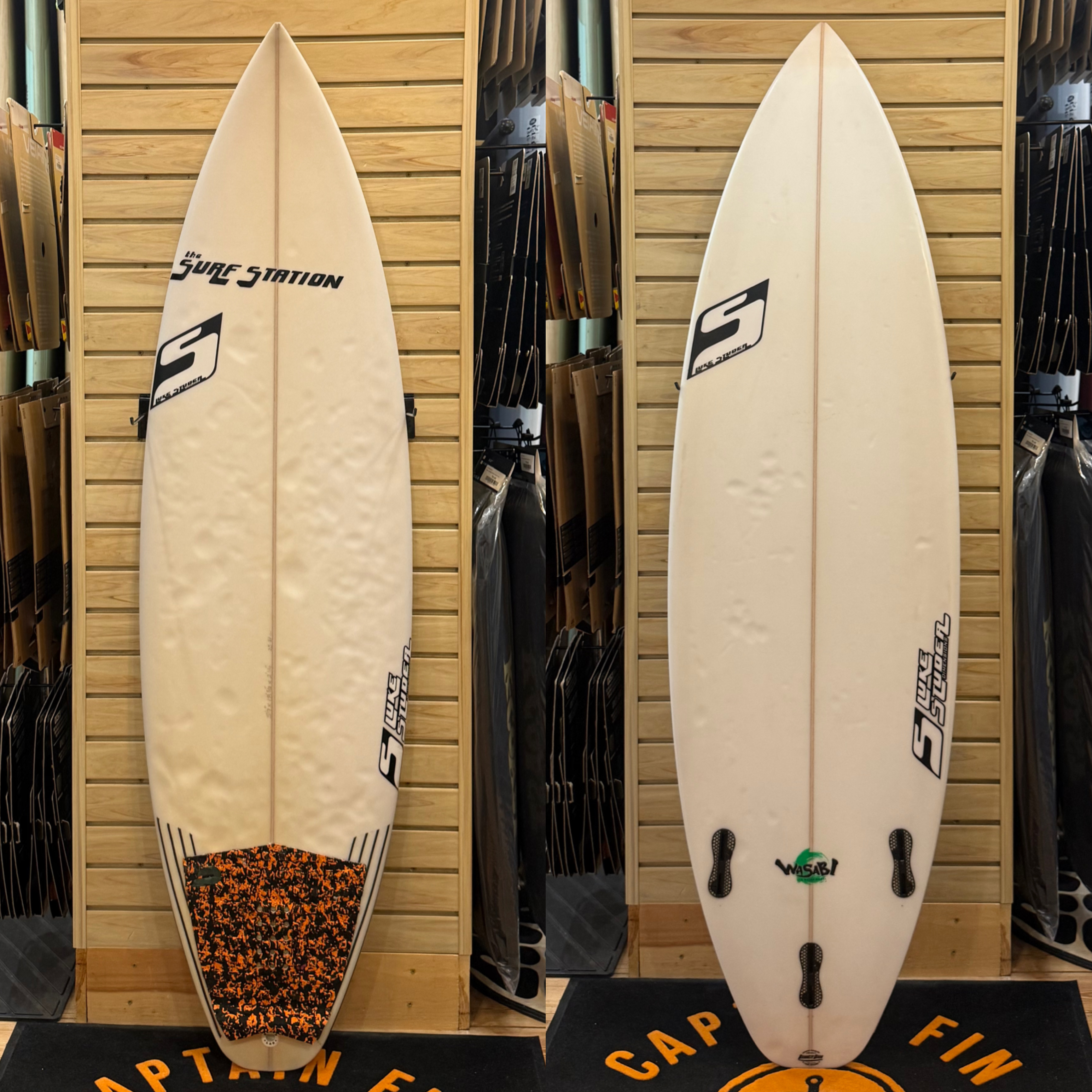 5'9 L Studer  surfboard top photo