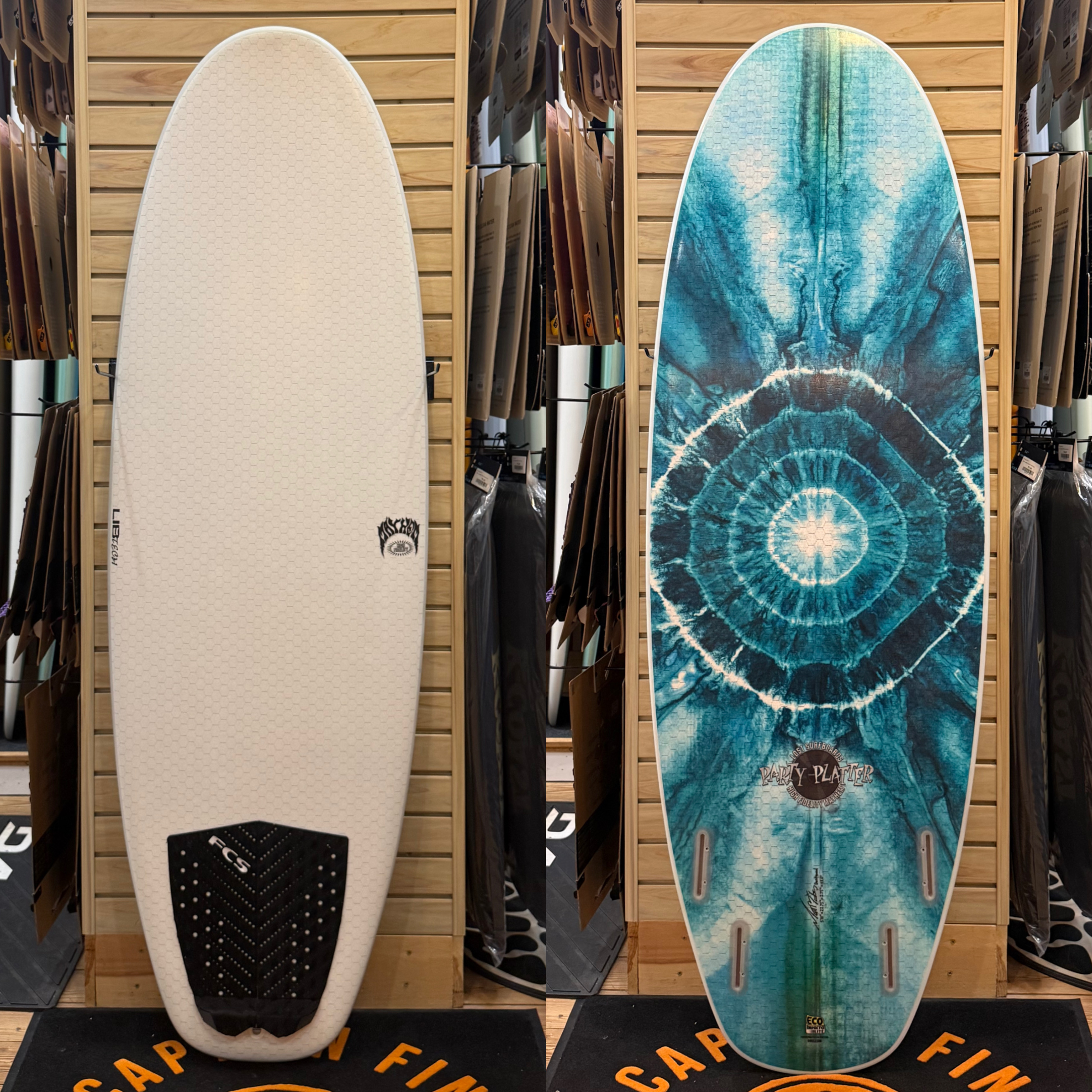 5'10 Lost Libtech  surfboard top photo