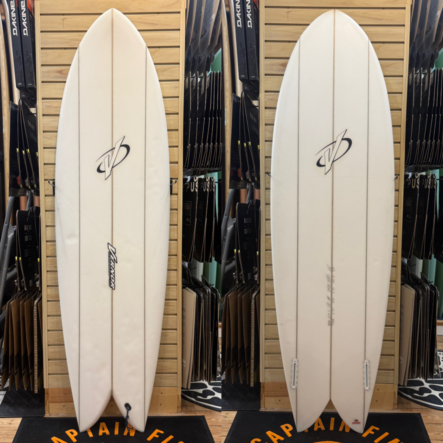6'6 Vernor  surfboard top photo