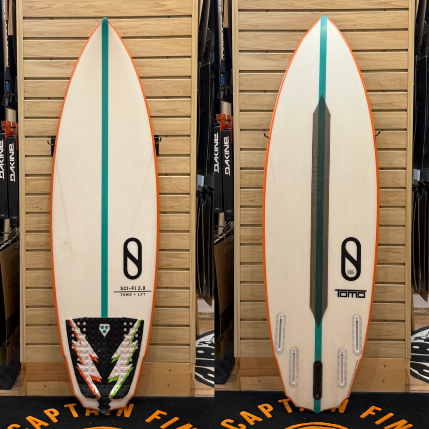 4'11 Sci Fi surfboard top photo
