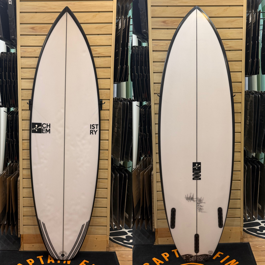 6'0 Chemistry  surfboard top photo