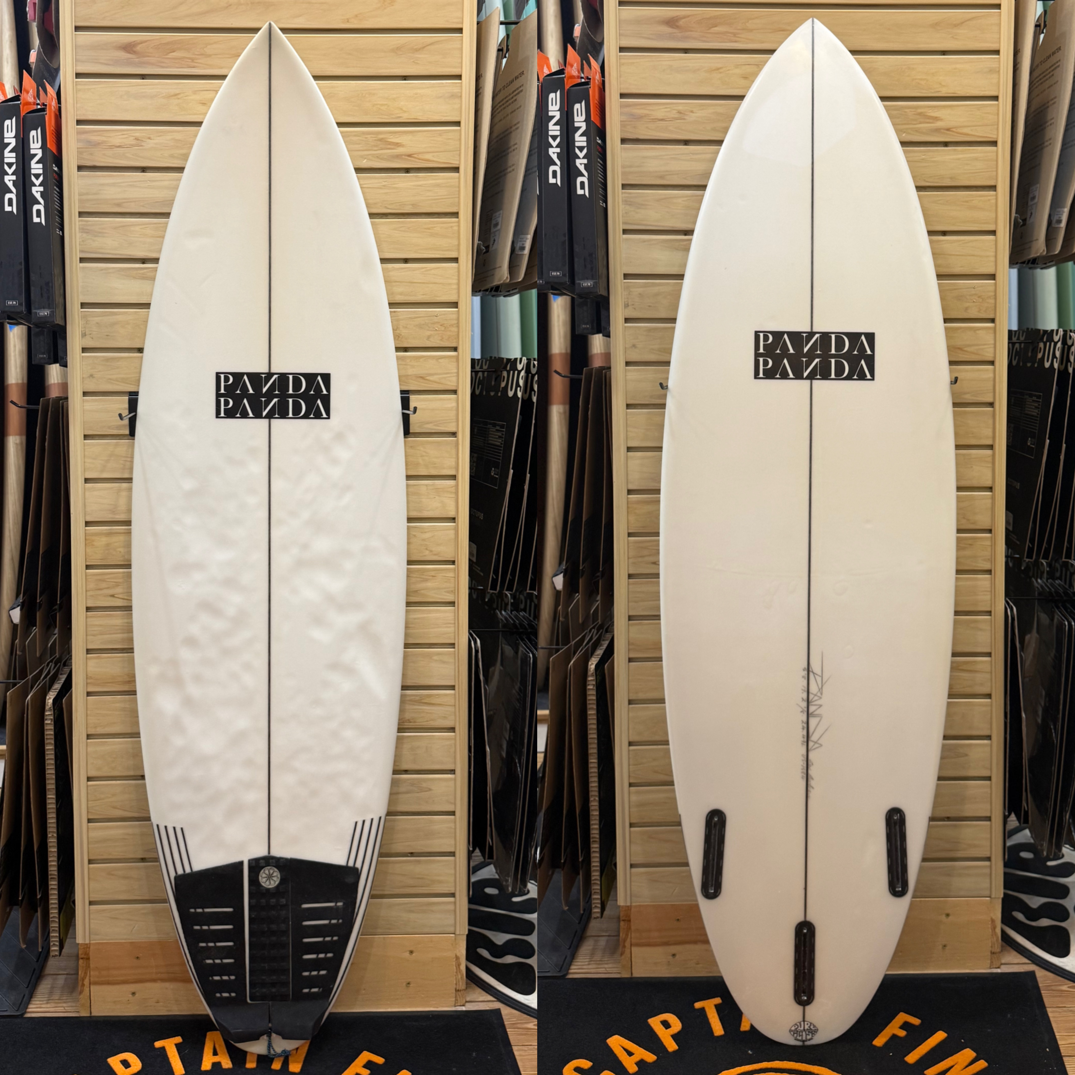 5'8 Panda  surfboard top photo