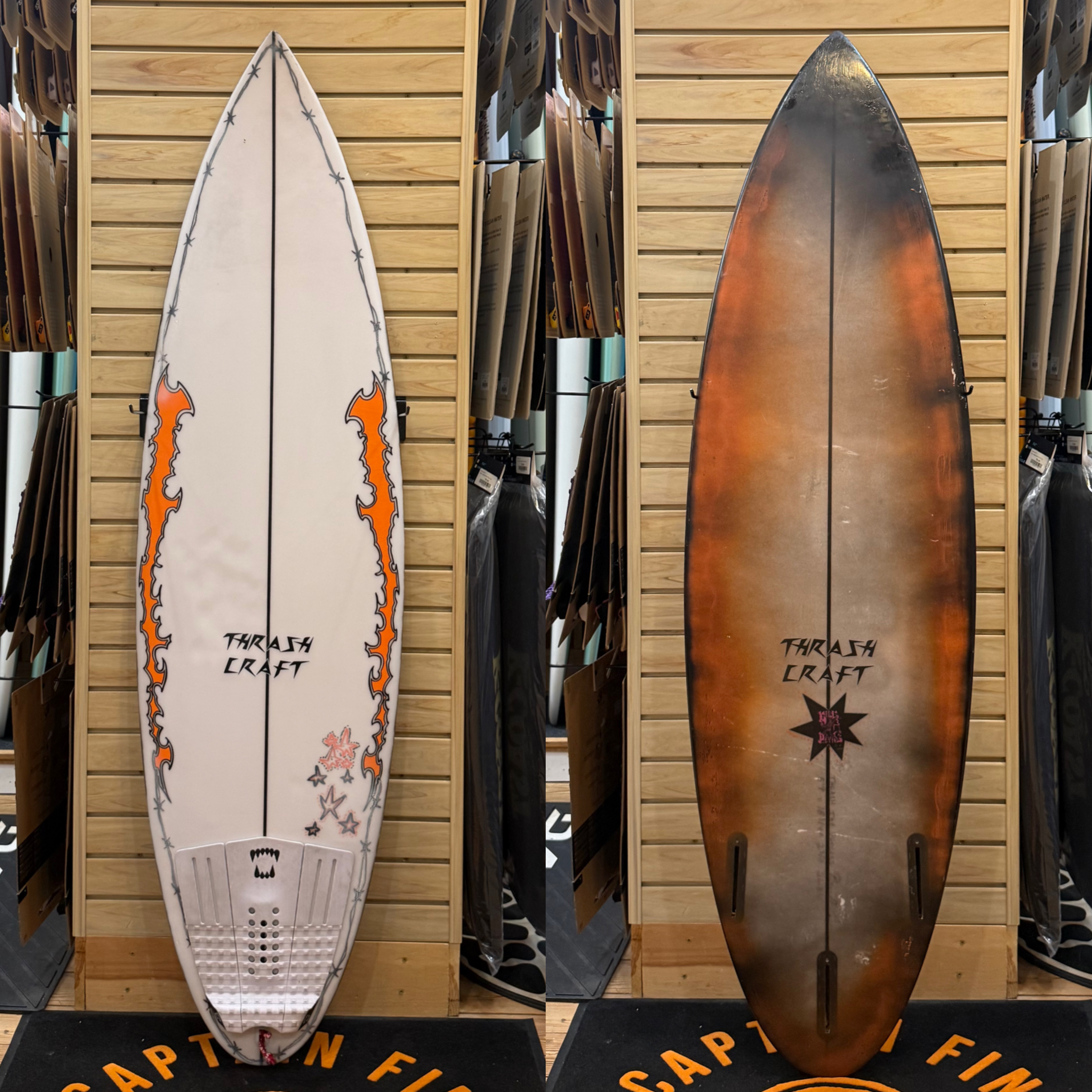 5'9 Thrash Craft  surfboard top photo
