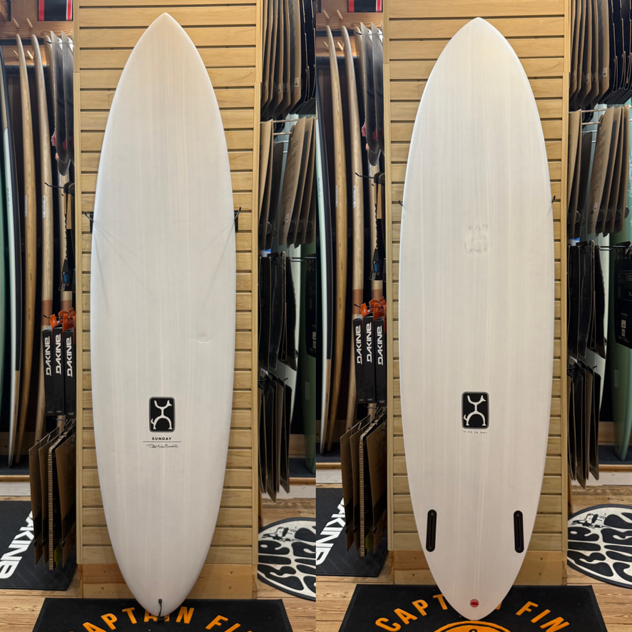 7'3 Sunday TB surfboard top photo