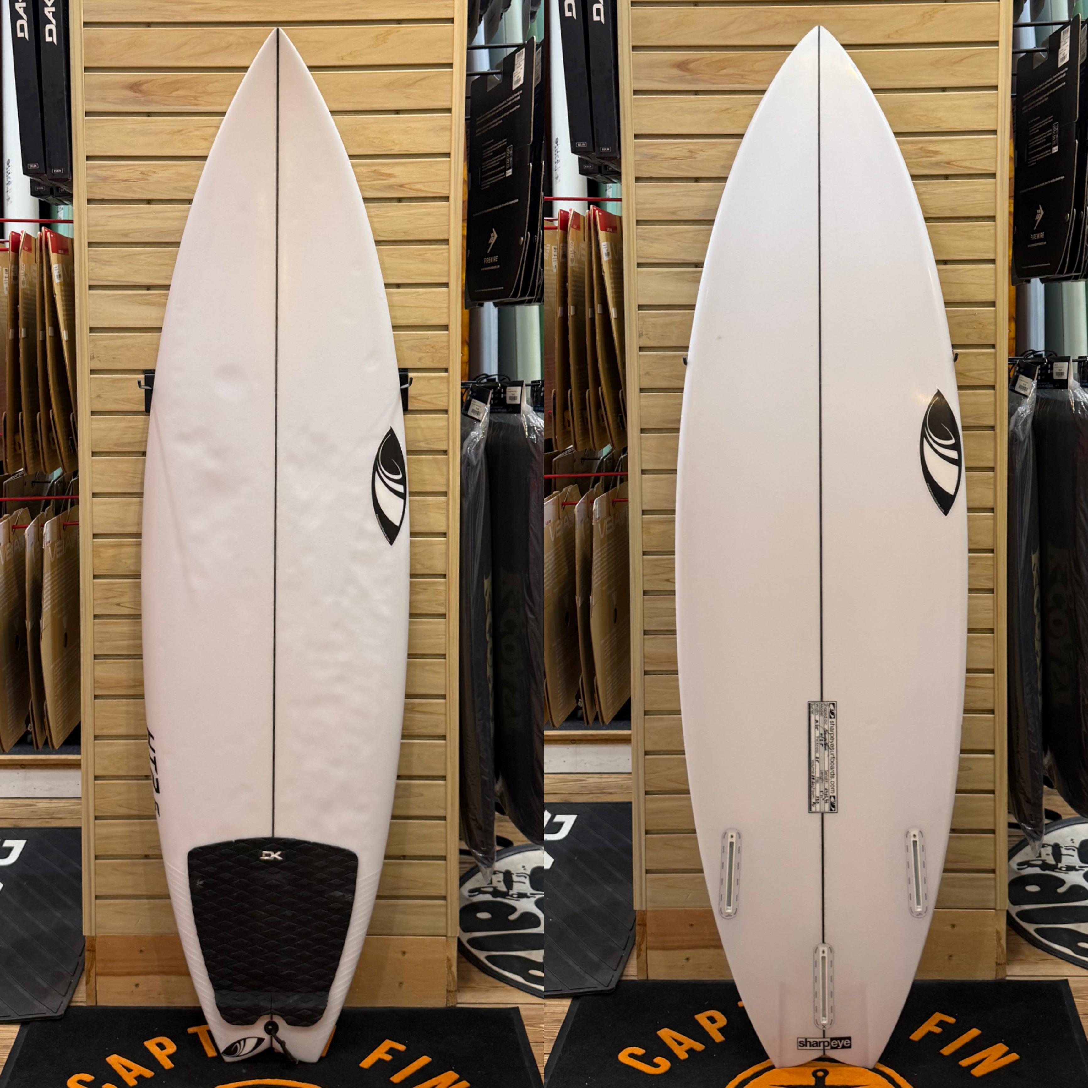 5'11 Sharpe Eye surfboard top photo