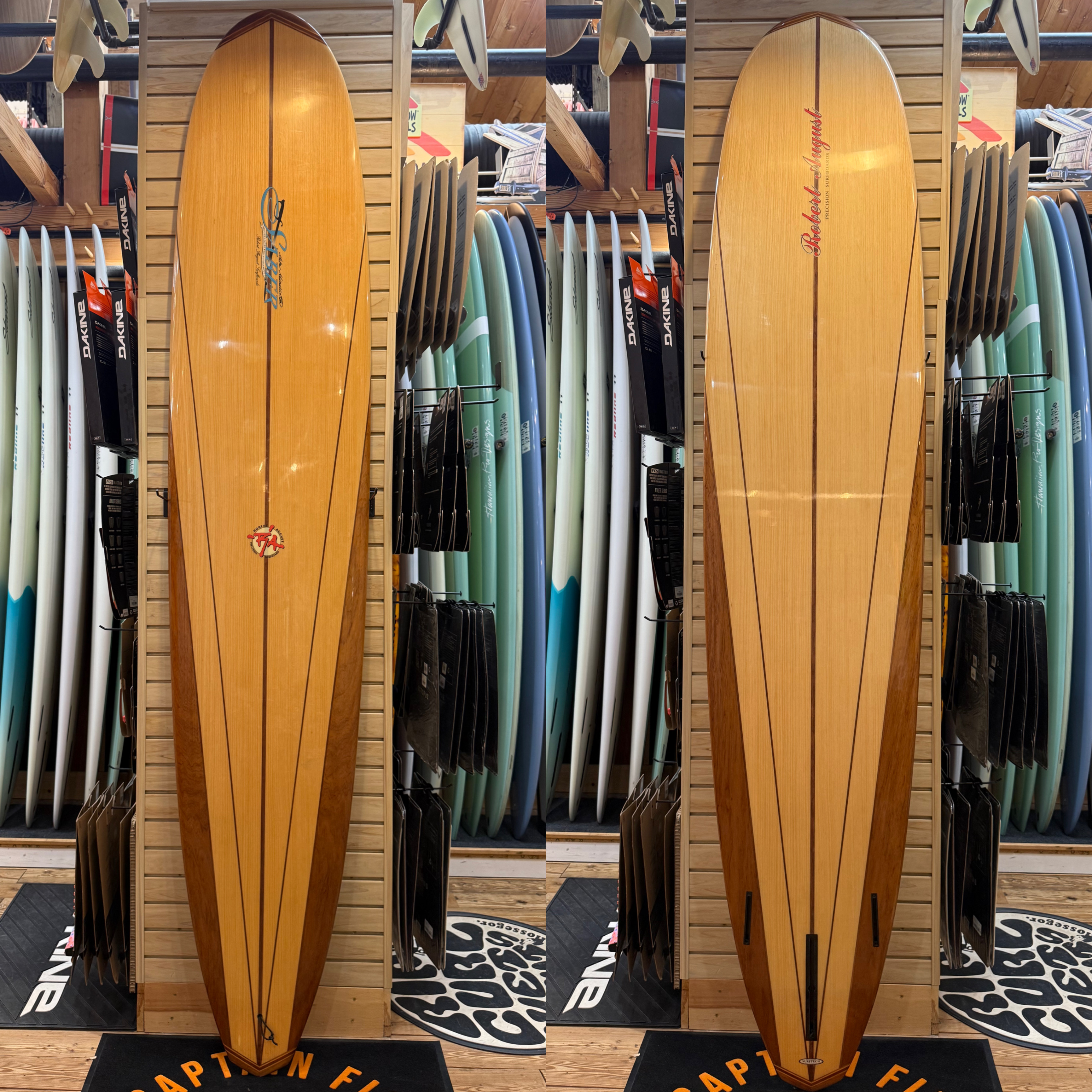 9'0 Saber  surfboard top photo