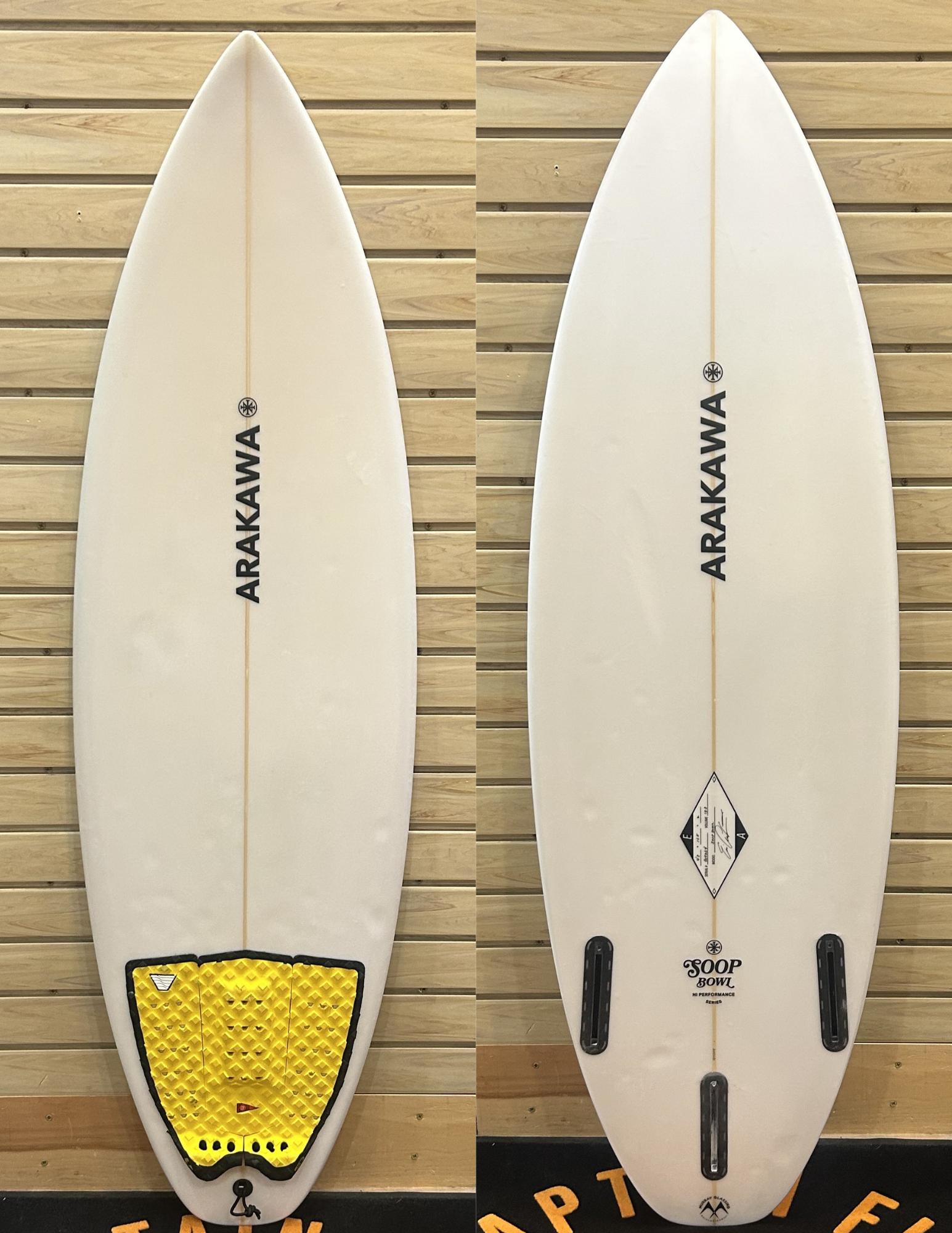 4'8 Arakawa surfboard top photo