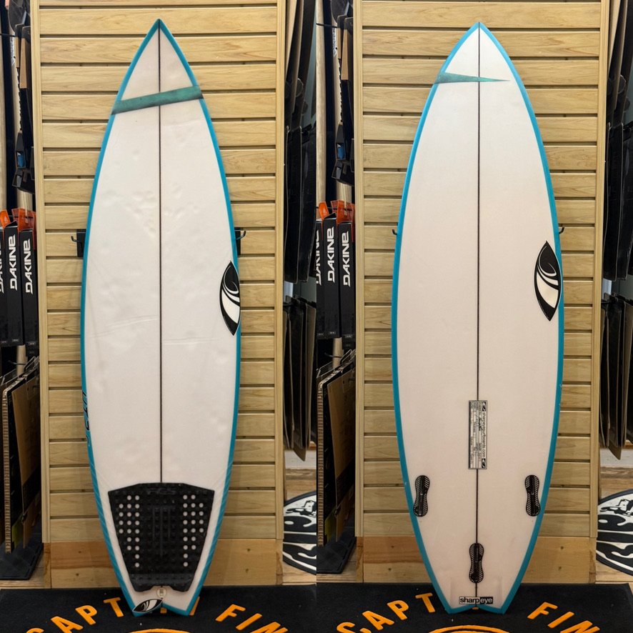 5'4 Sharpeye surfboard top photo