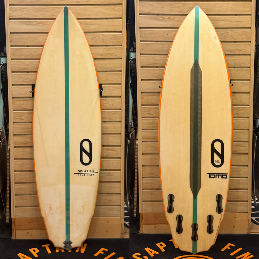 4'8 Sci-Fi (Orange Rails) surfboard top photo