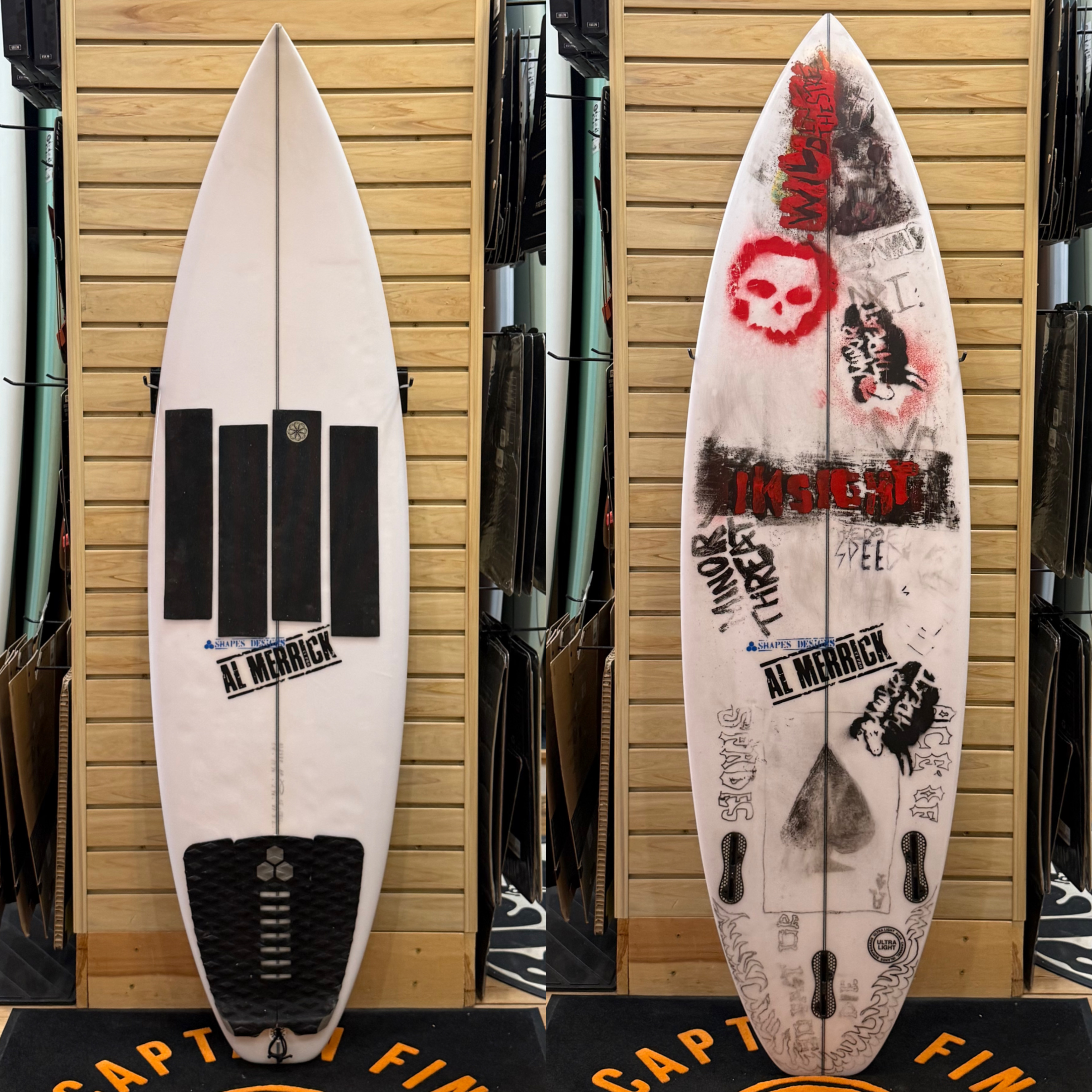 5'6 Al Merrick  surfboard top photo